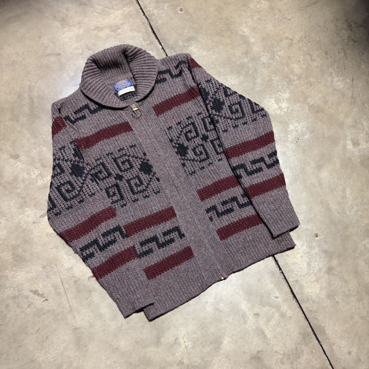 Pendleton Vintage Pendleton Aztec Sweater Cardigan Lebowski Western Size US M / EU 48-50 / 2 - 3 Thumbnail