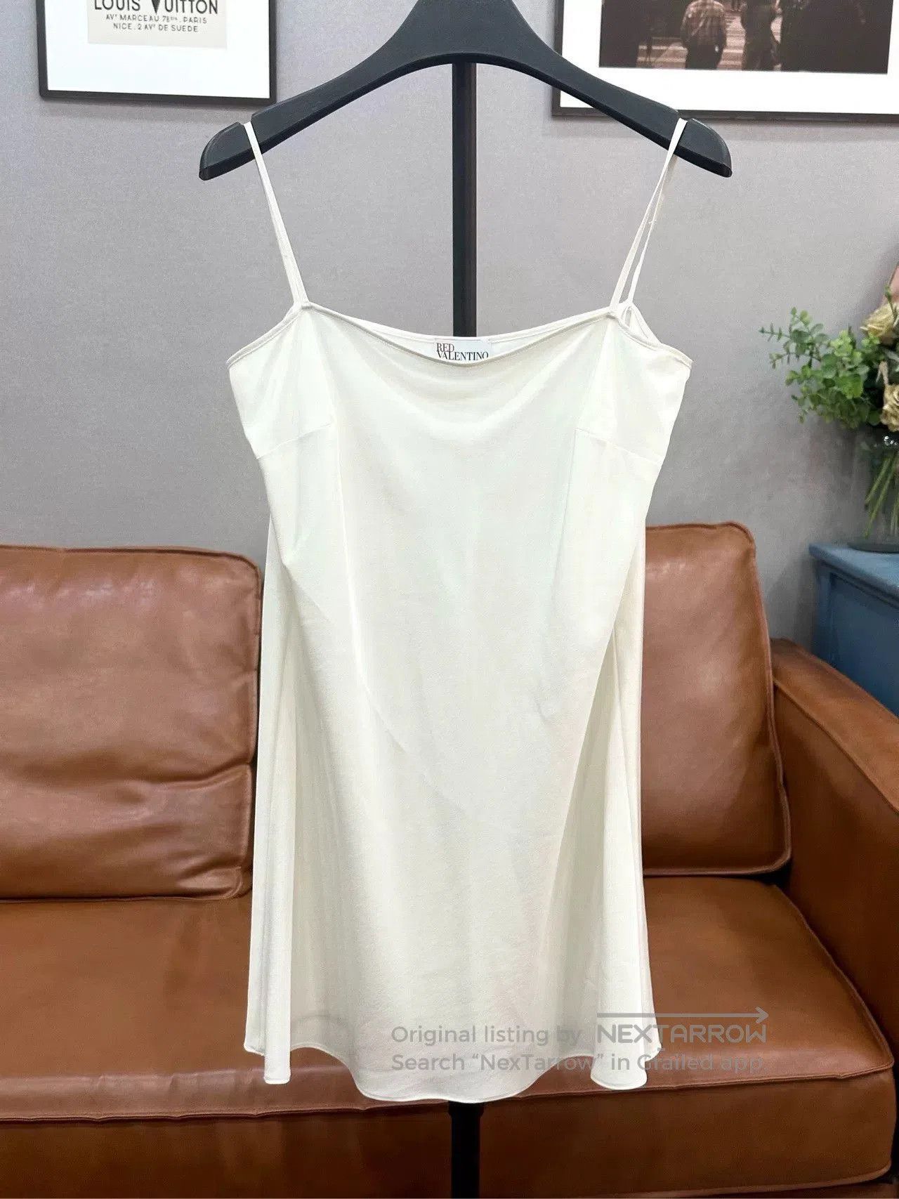 Valentino beige floral silk dress two. Size M / US 6-8 / IT 42-44 - 5 Thumbnail