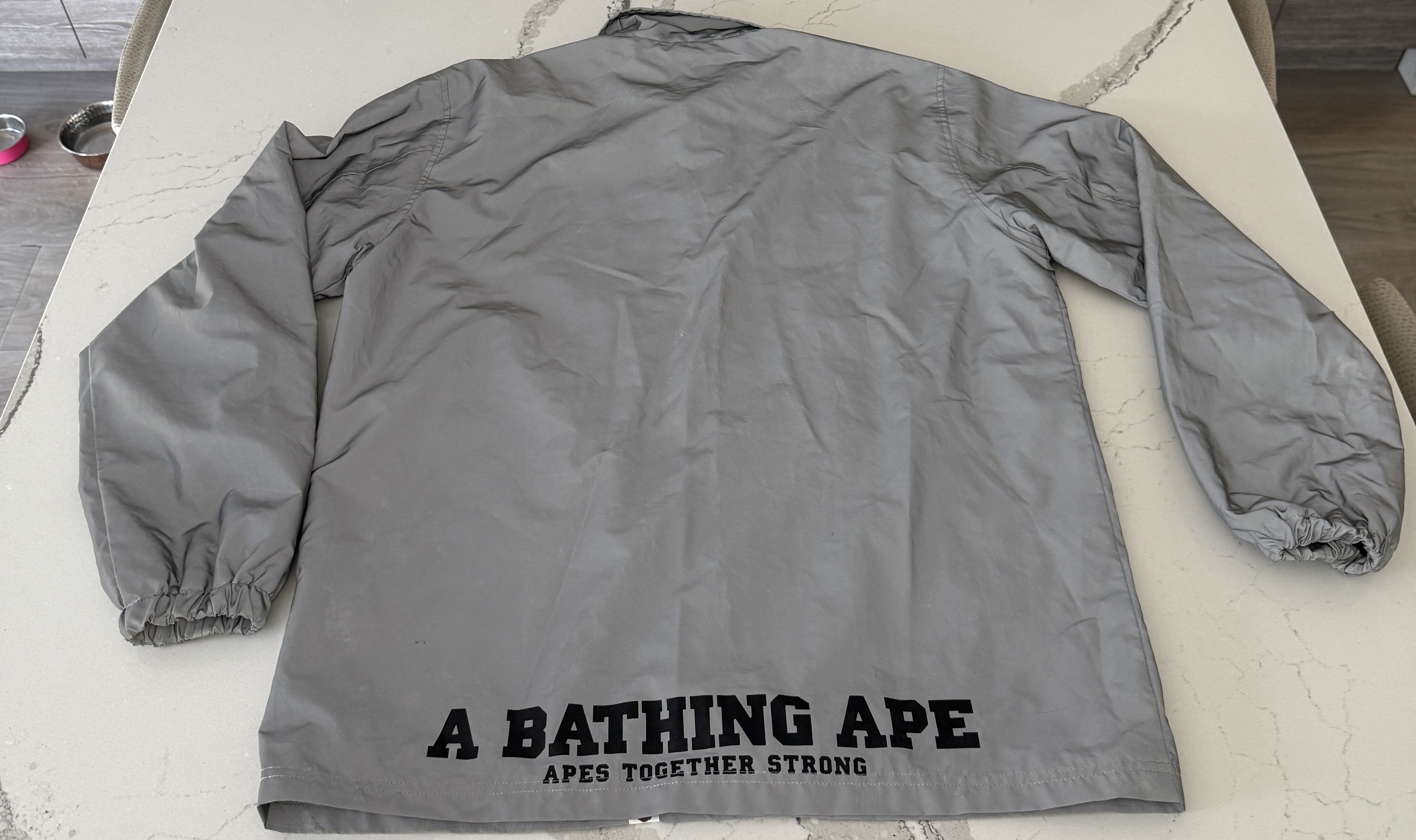 Bape Reflective Coach Jacket BAPE Silver Large 3M Size US L / EU 52-54 / 3 - 2 Thumbnail