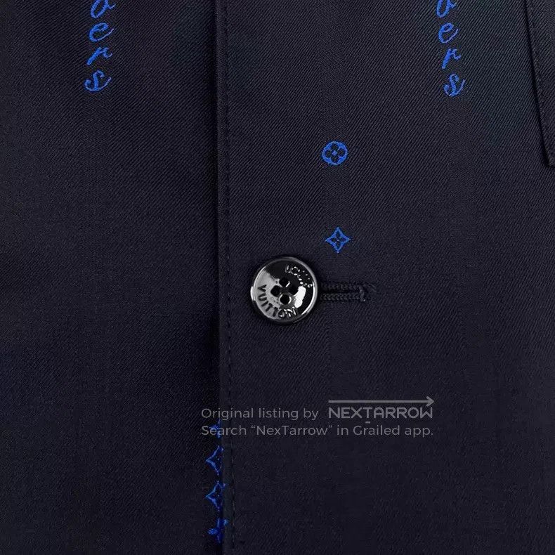Louis Vuitton Louis Vuitton FW25 dark blue dark stripe blazer jacket Size US L / EU 52-54 / 3 - 6 Thumbnail