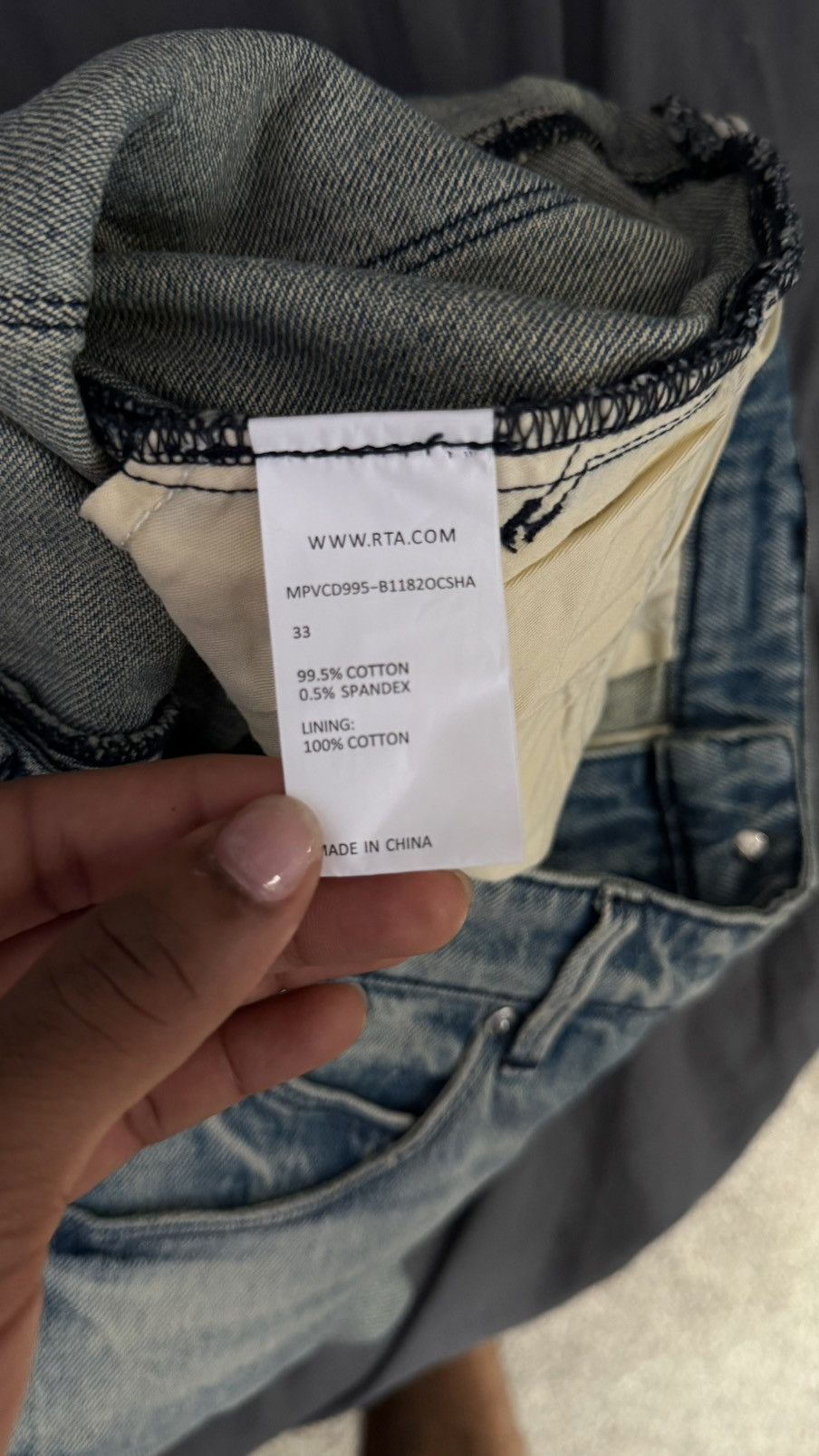 Rta RTA Jeans - Ocean Mist Size US 33 - 6 Thumbnail