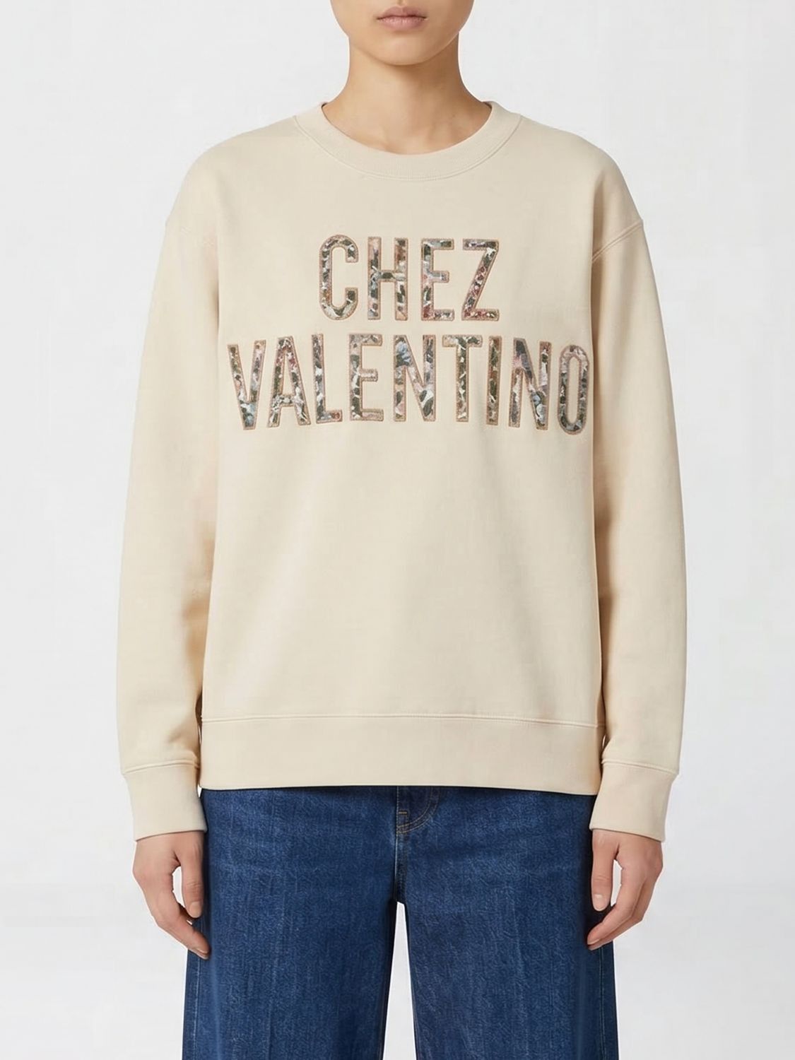 Valentino Valentino Sweatshirt Woman Beige Size M / US 6-8 / IT 42-44 - 1 Thumbnail