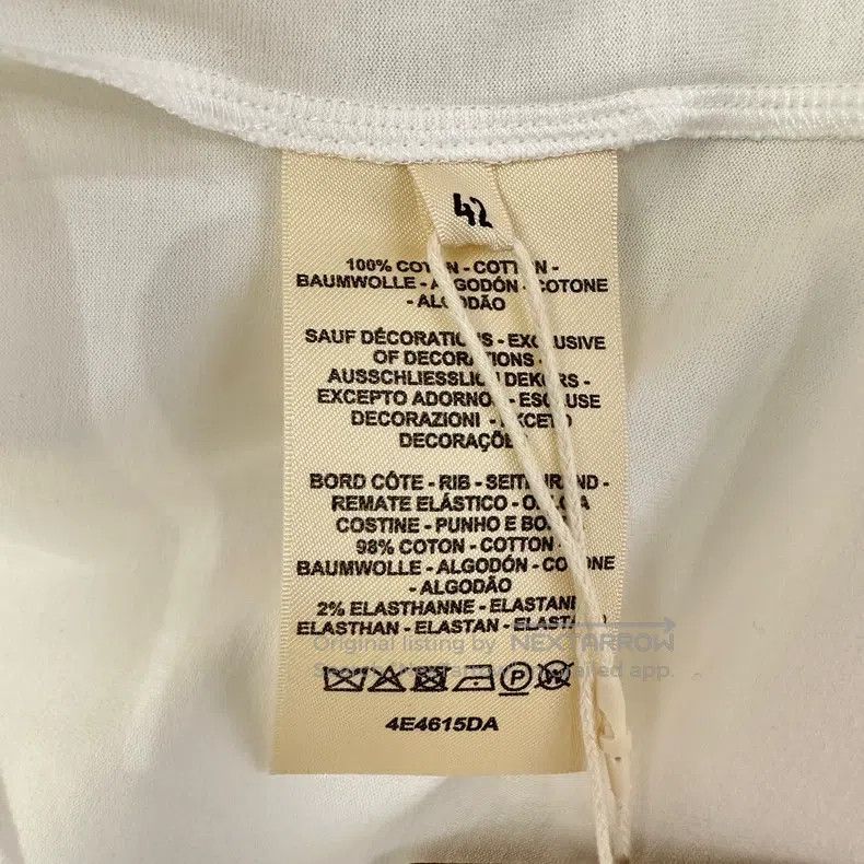 Hermes Hermes H Ribbing Embroidered Short Sleeve Size M / US 6-8 / IT 42-44 - 4 Thumbnail