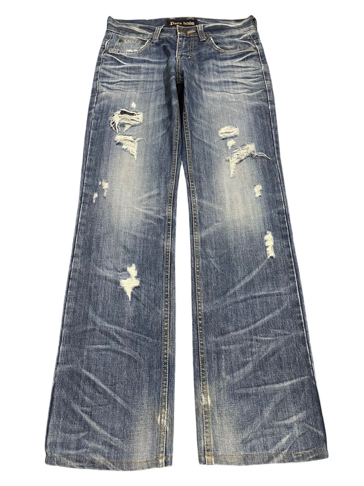 semanticdesign Vintage Japanese Brand Blue Wash Distressed Loose Jeans Size US 30 / EU 46 - 1 Thumbnail