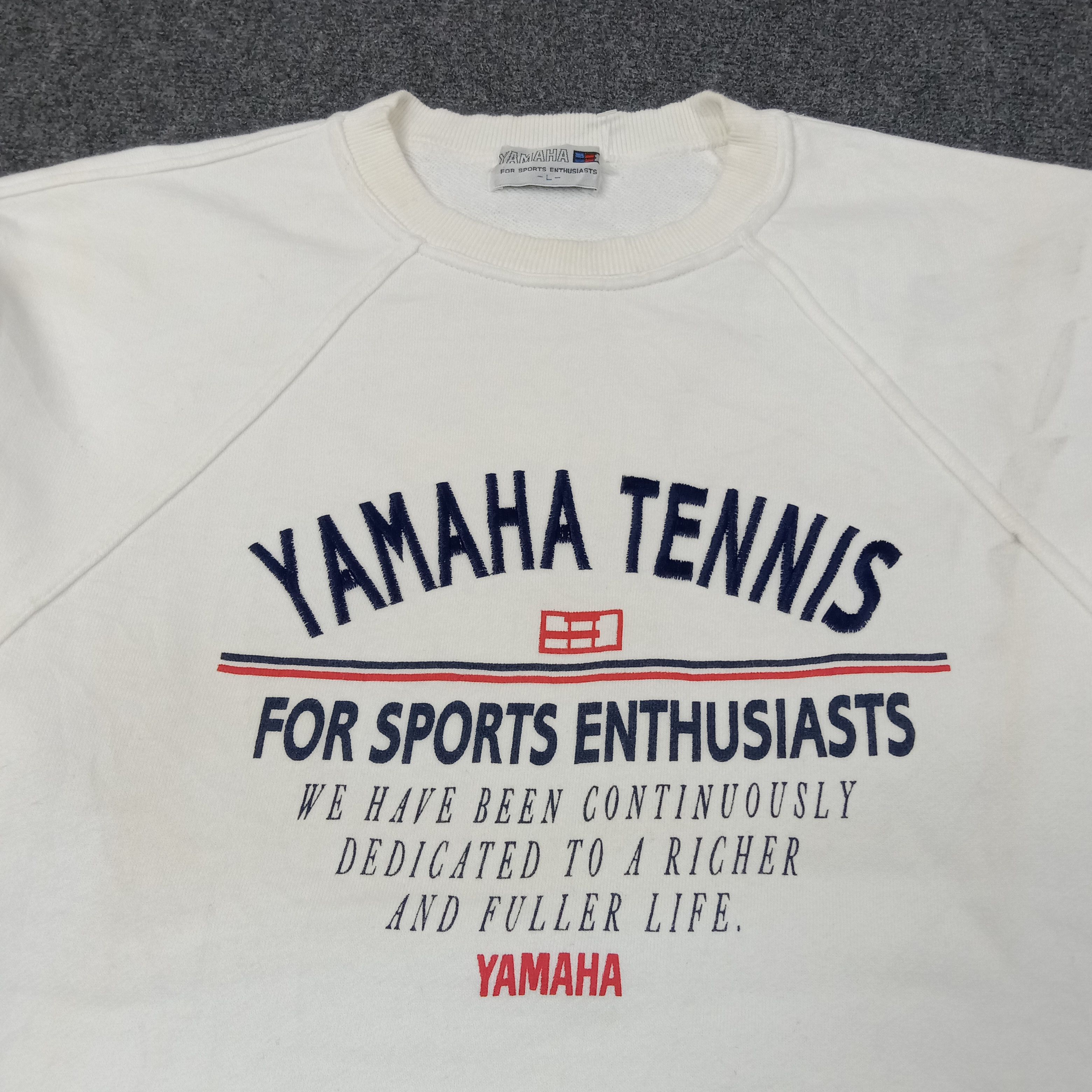 Yamaha Yamaha Tennis Japanese Streetwear Sweatshirt C226N7 Size US M / EU 48-50 / 2 - 2 Thumbnail
