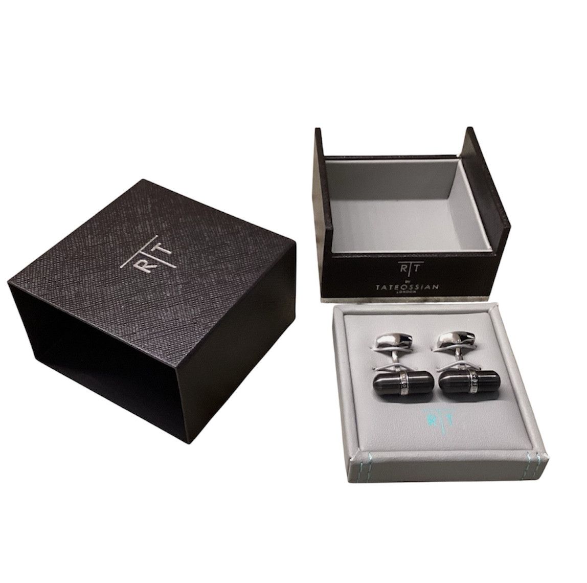 Tateossian Tateossian Cufflinks Gunmetal Capsule Modern Industrial Size ONE SIZE - 11 Thumbnail
