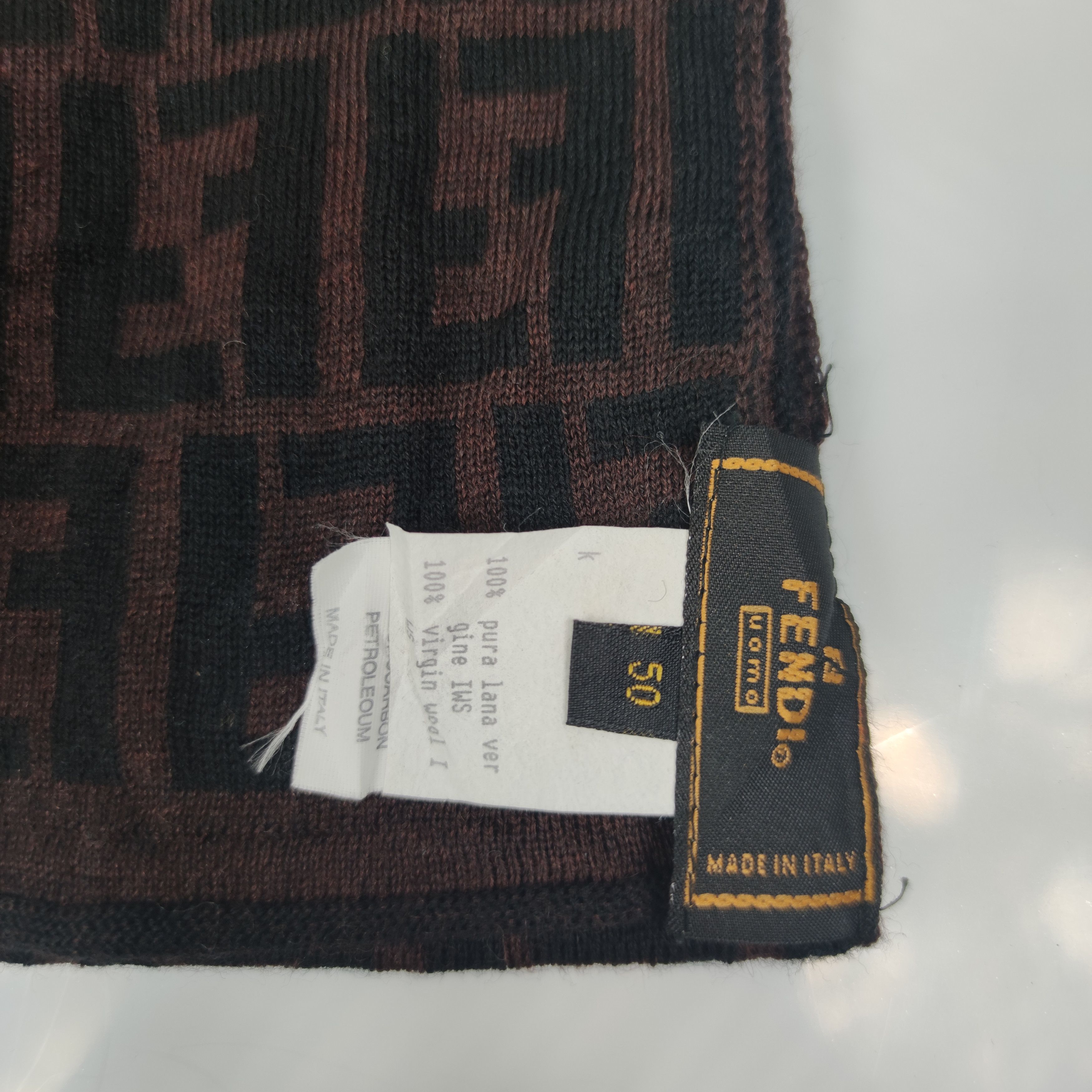 Fendi Monogram Scarf/Muffler/Wool S486
