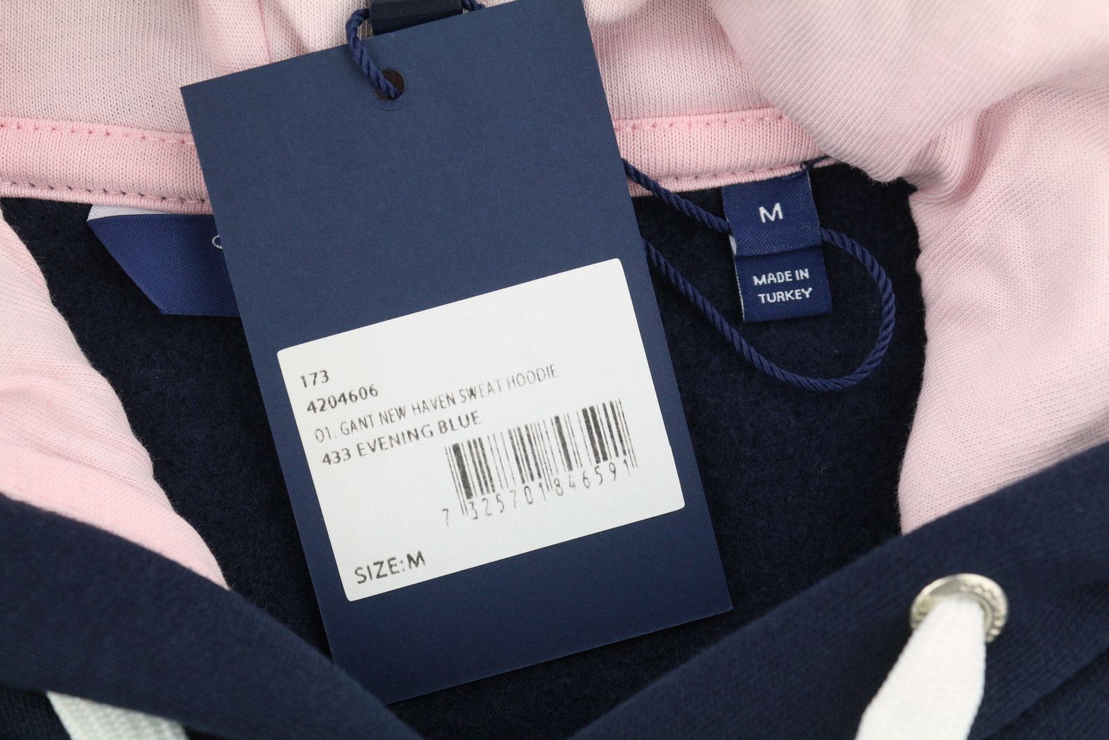 Gant NEW HAVEN M Evening Blue Logo Hoodie 87222 Size M / US 6-8 / IT 42-44 - 7 Thumbnail