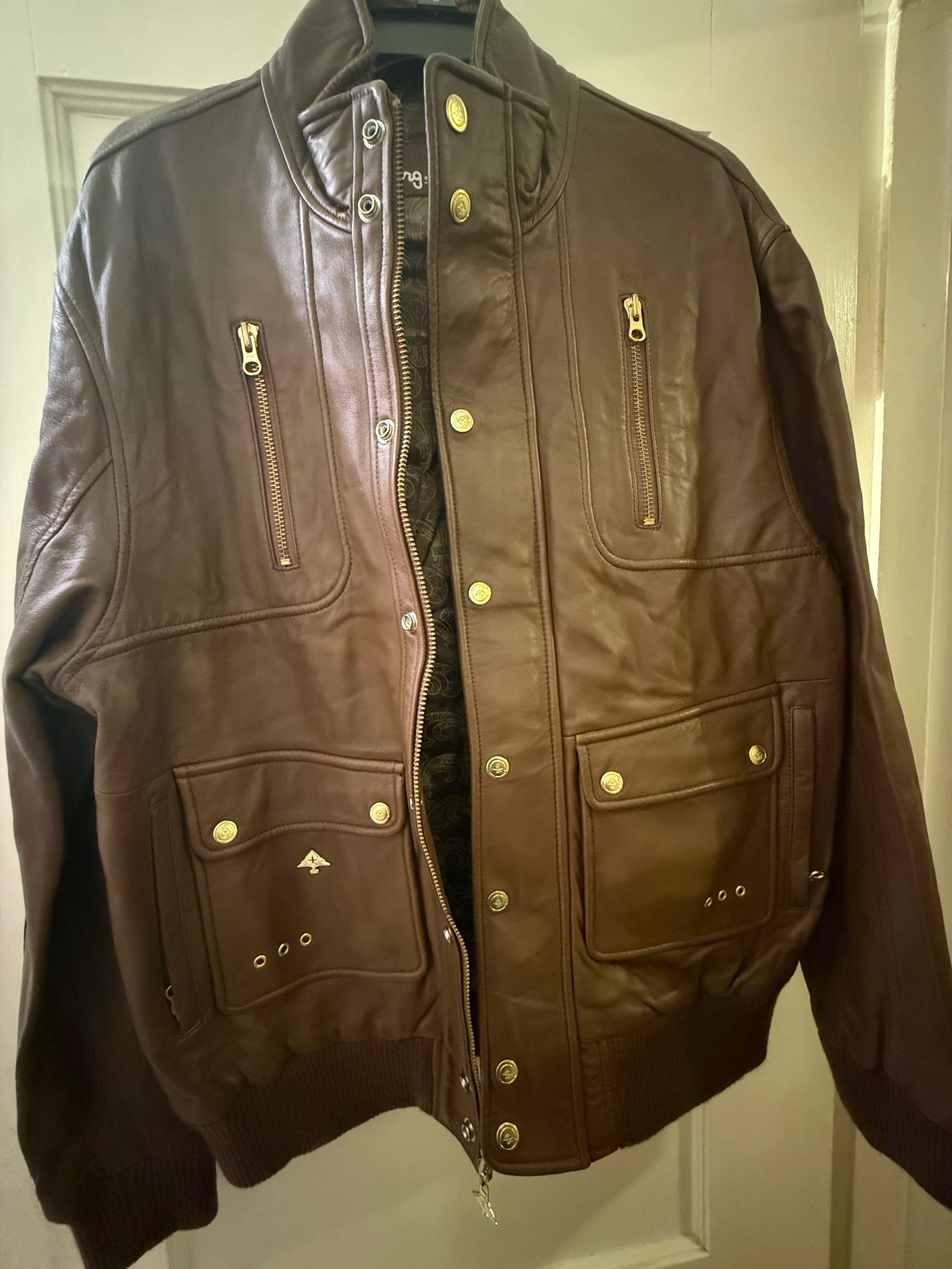 LRG Vintage LRG Lamb Of God Leather Jacket Size US M / EU 48-50 / 2 - 9 Thumbnail
