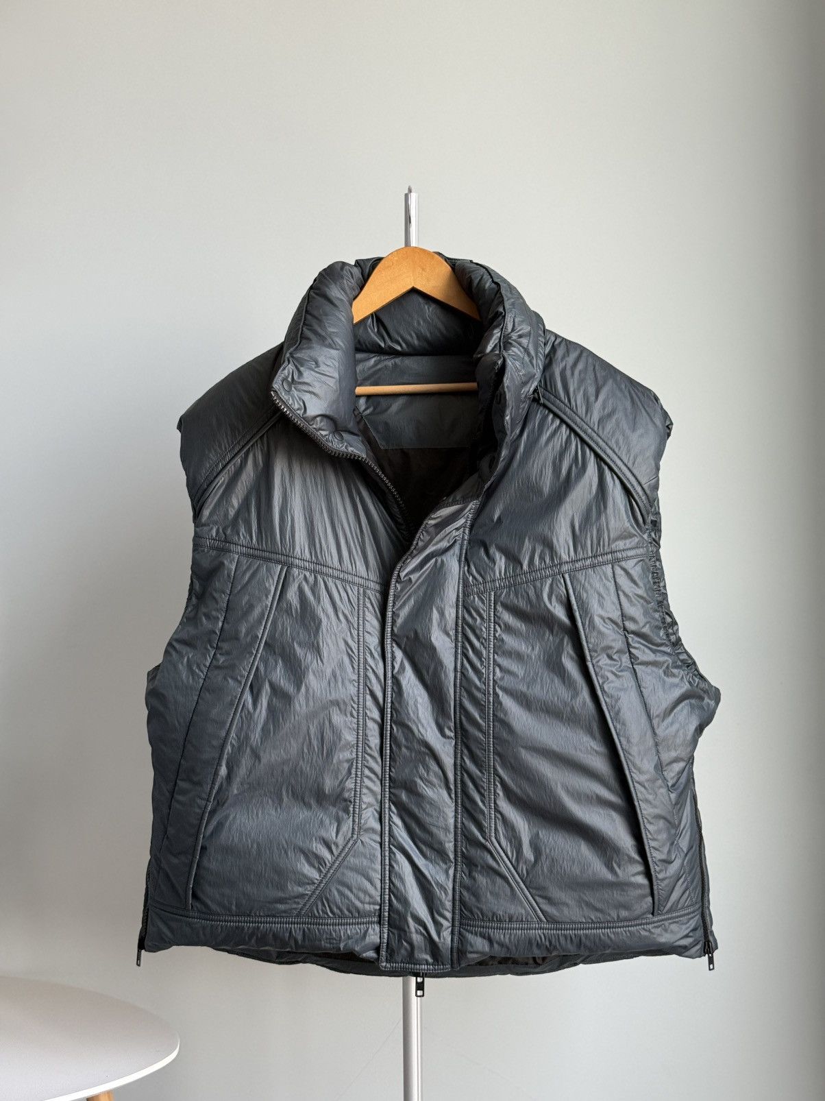 Juun.J Juun.J Technical Padded Hooded Vest Green Nylon Avant Garde Size US M / EU 48-50 / 2 - 3 Thumbnail