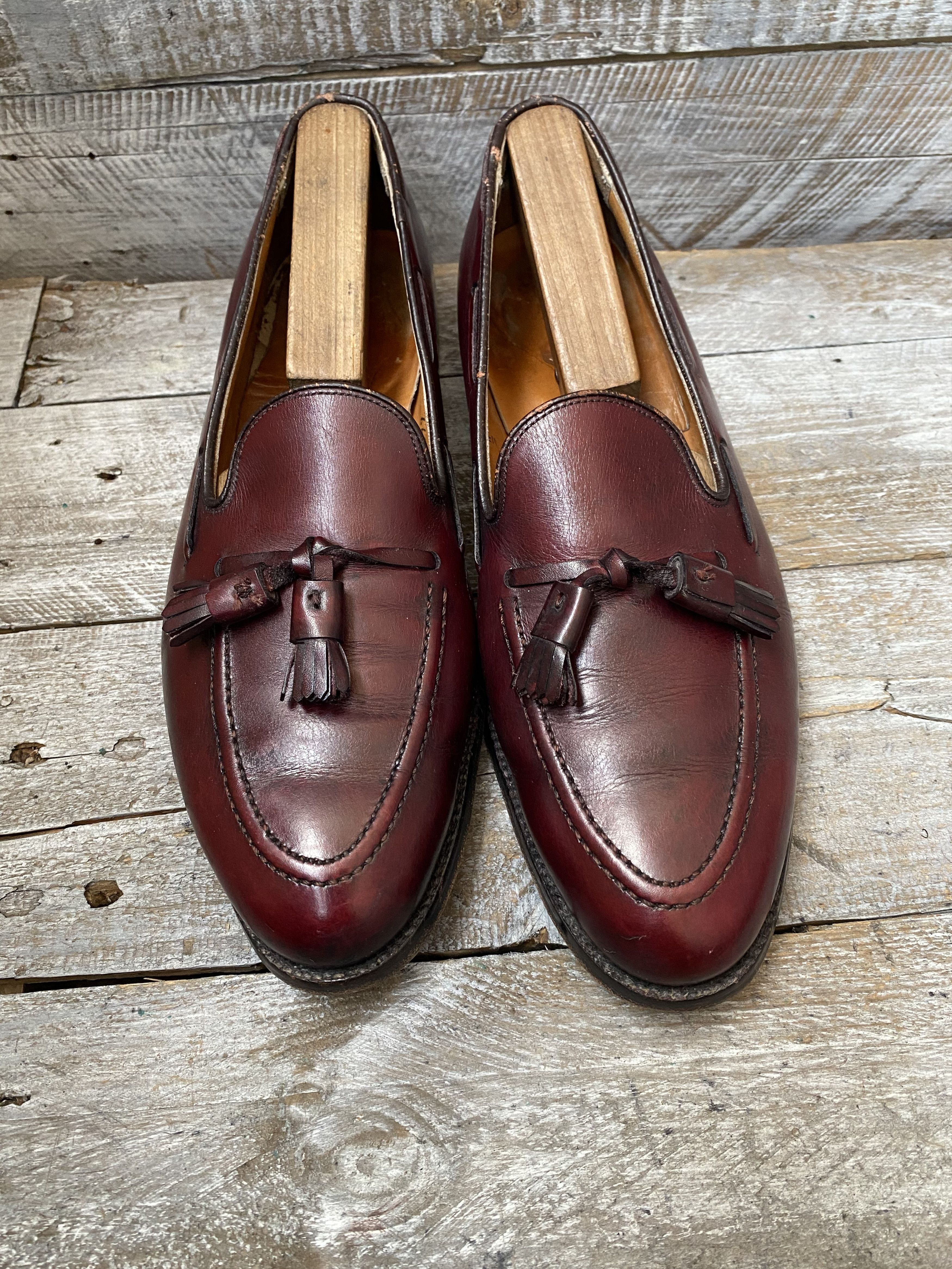 Alden Alden tassel burgundy slip- on leather shoessz 10.5A/C Size US 10.5 / EU 43-44 - 13 Thumbnail