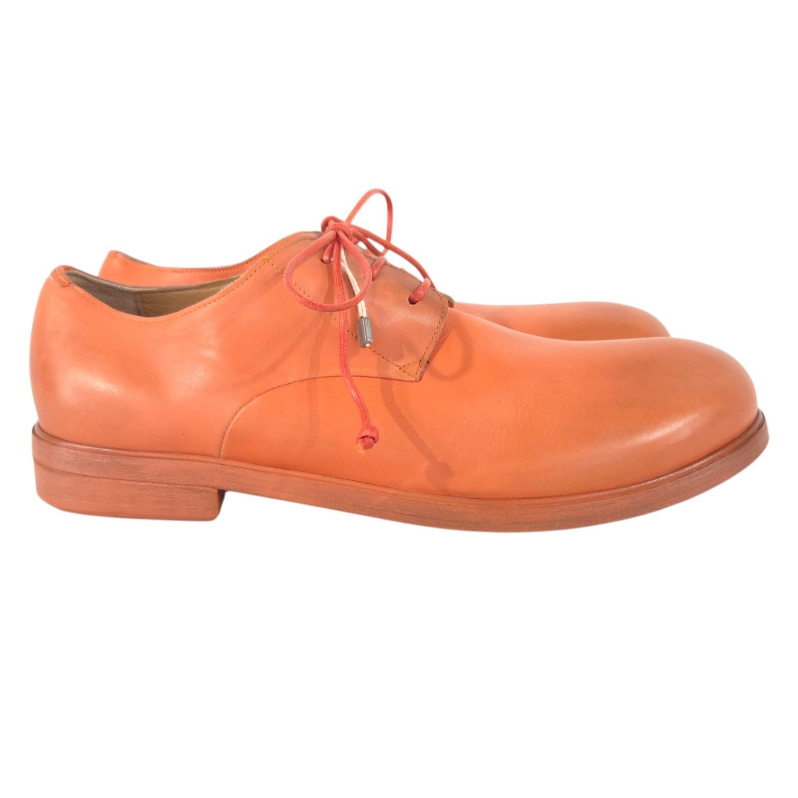 Marsell Marsell Grained Leather Derby Shoes US 11 EU 44 Mens Orange Size US 11 / EU 44 - 4 Thumbnail