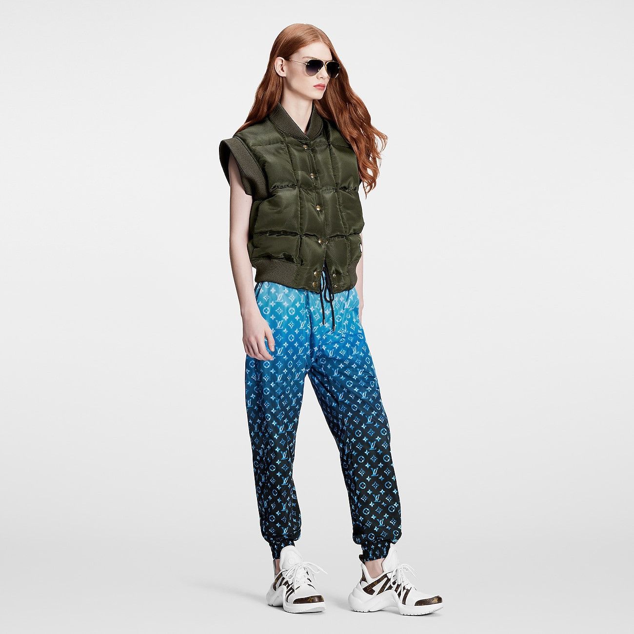 Louis Vuitton Monogram Printed Jogger Pants Size 28" / US 6 / IT 42 - 2 Thumbnail