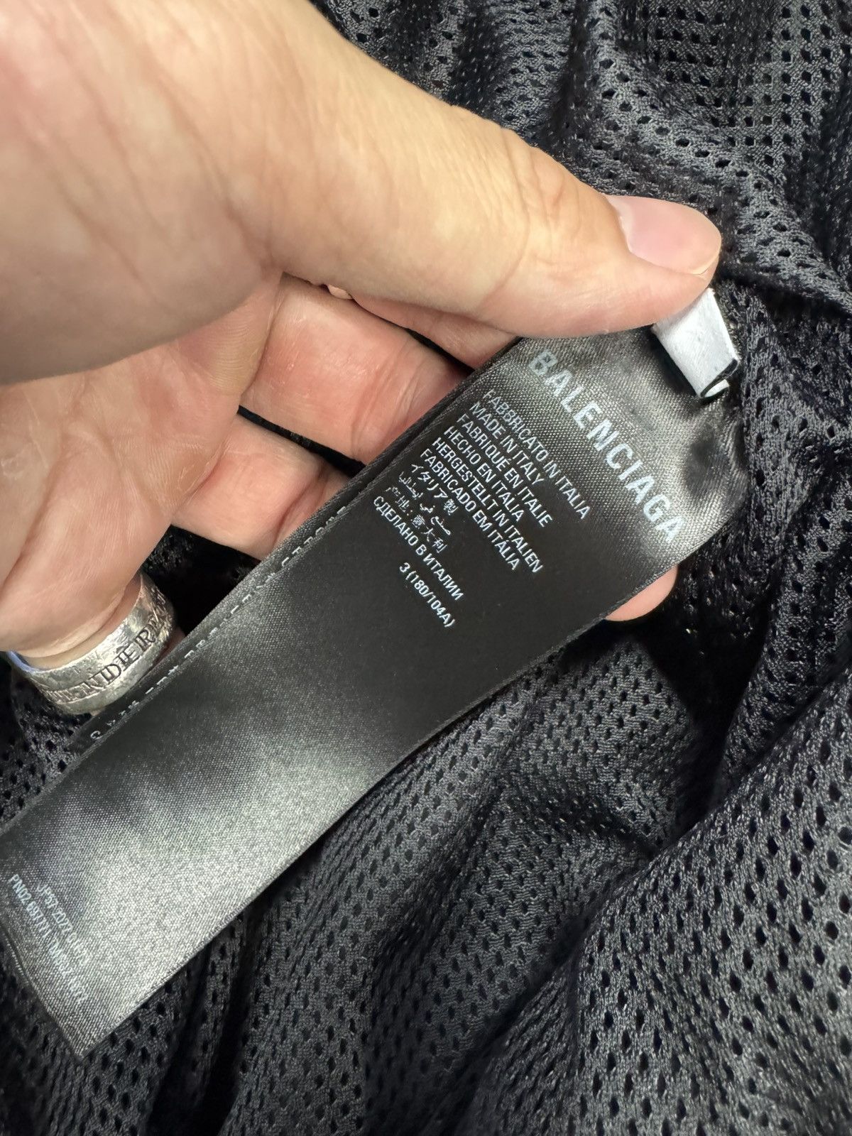 Balenciaga Balenciaga lambskin leather track jacket sports B logo Size US L / EU 52-54 / 3 - 7 Thumbnail