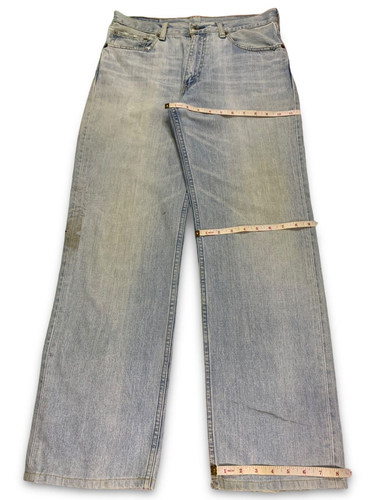 Levi's Vintage 90s Levis 502 Japan Light Wash Distress Baggy Jeans Size US 32 / EU 48 - 12 Thumbnail