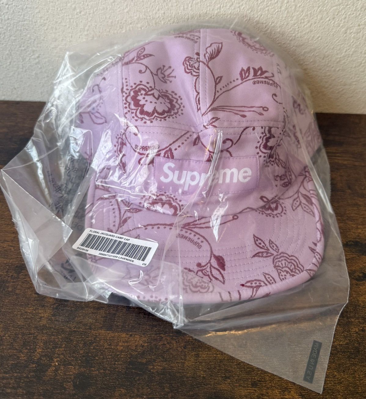 Supreme Supreme Floral Jacquard Camp Cap Lavender (SS25) Size ONE SIZE - 1 Thumbnail