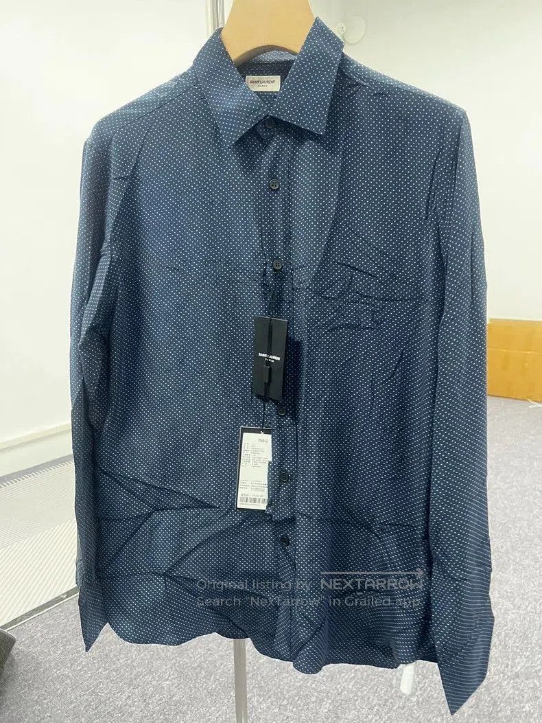 Other Saint Laurent Silk Polka Dot Button-Up Shirt. Size US M / EU 48-50 / 2 - 1 Thumbnail