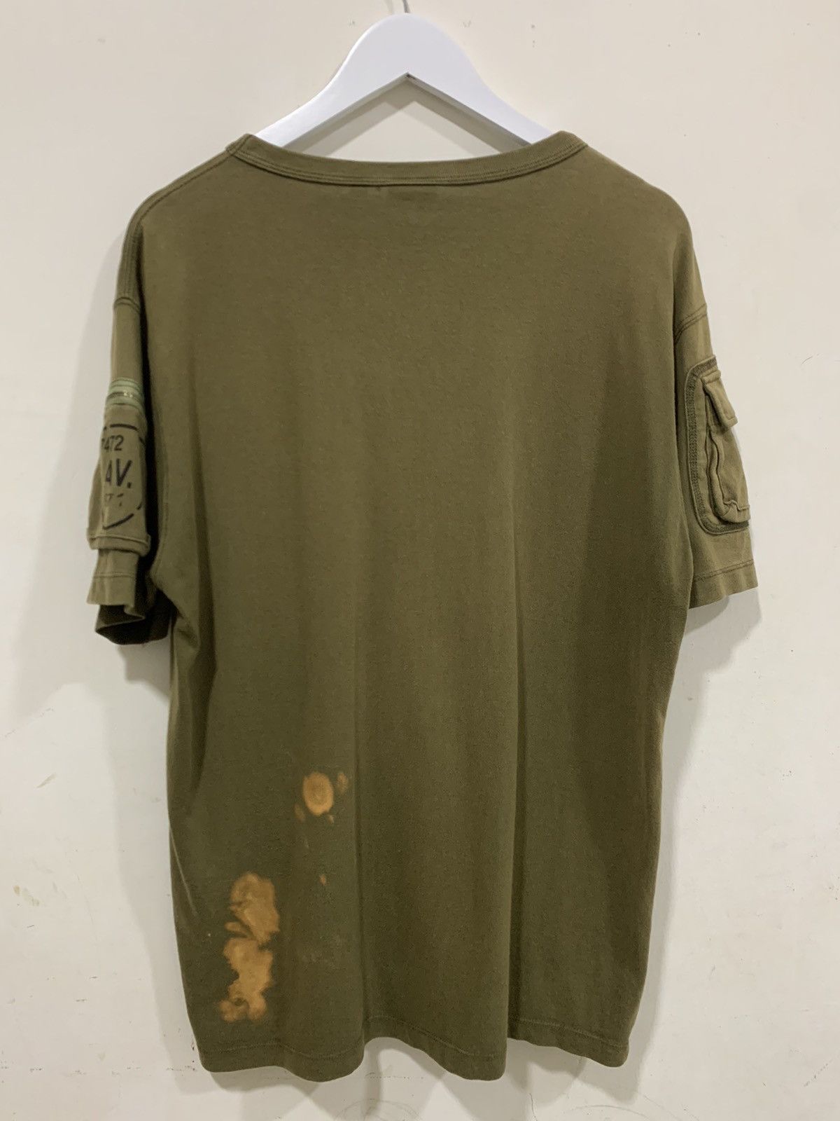 Avirex 🔥 🔥🔥 Avirex USA Army Style T-shirt Faded Colour Size US XL / EU 56 / 4 - 7 Thumbnail