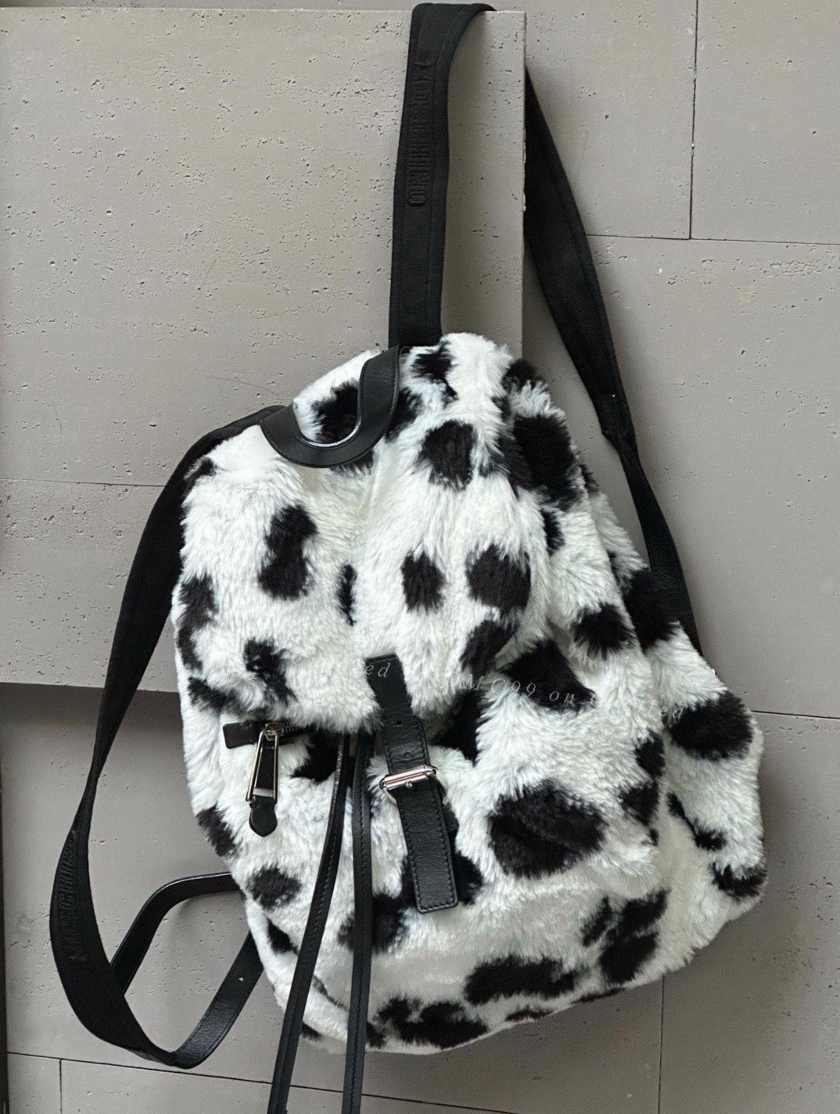 Jeremy Scott Jeremy Scott Moschino Cow Fur Backpack Size ONE SIZE - 1 Thumbnail