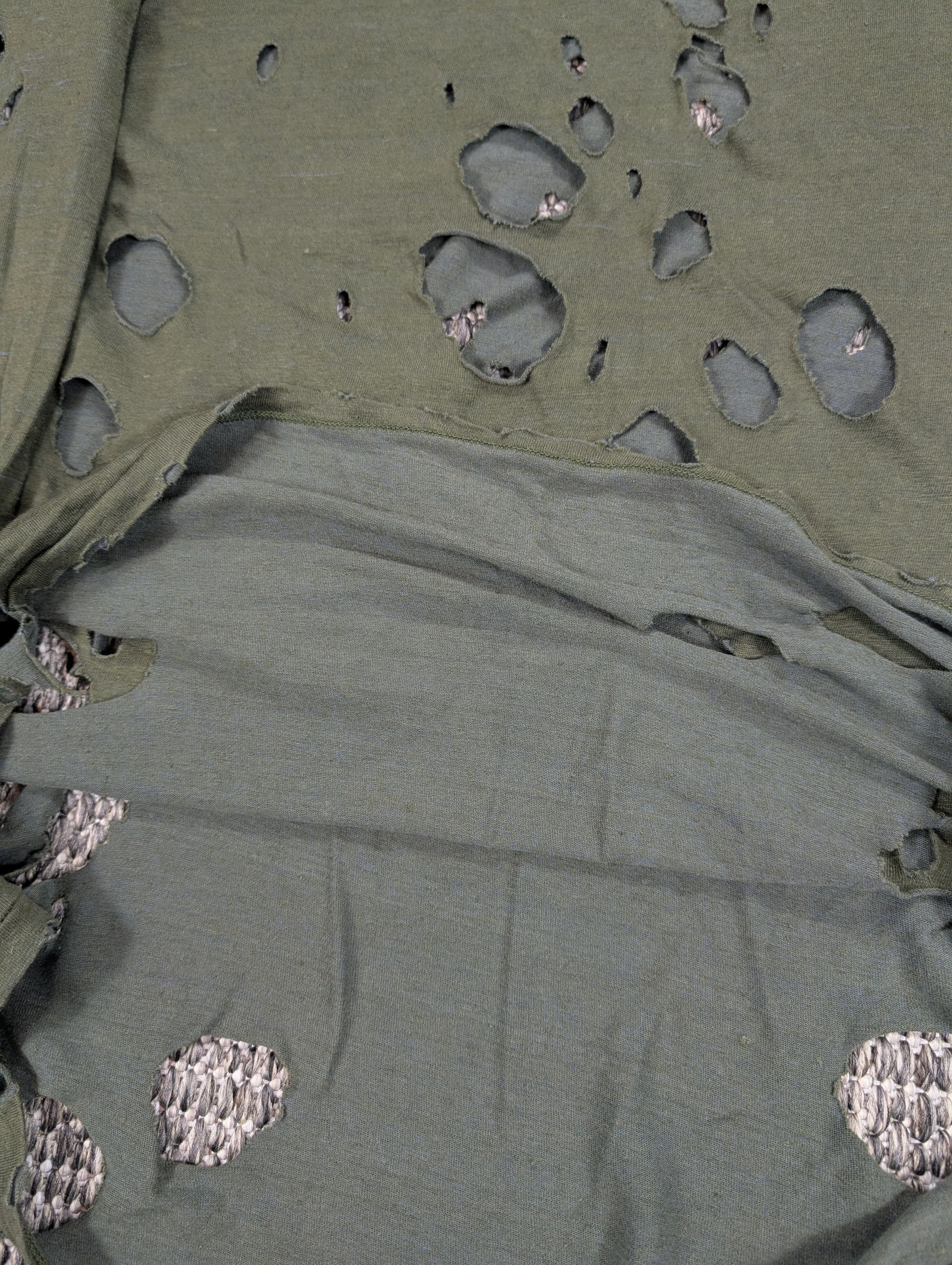Balmain Balmain SS10 Bullet Ripped Distressed Decarnin Thermal Size US S / EU 44-46 / 1 - 8 Thumbnail