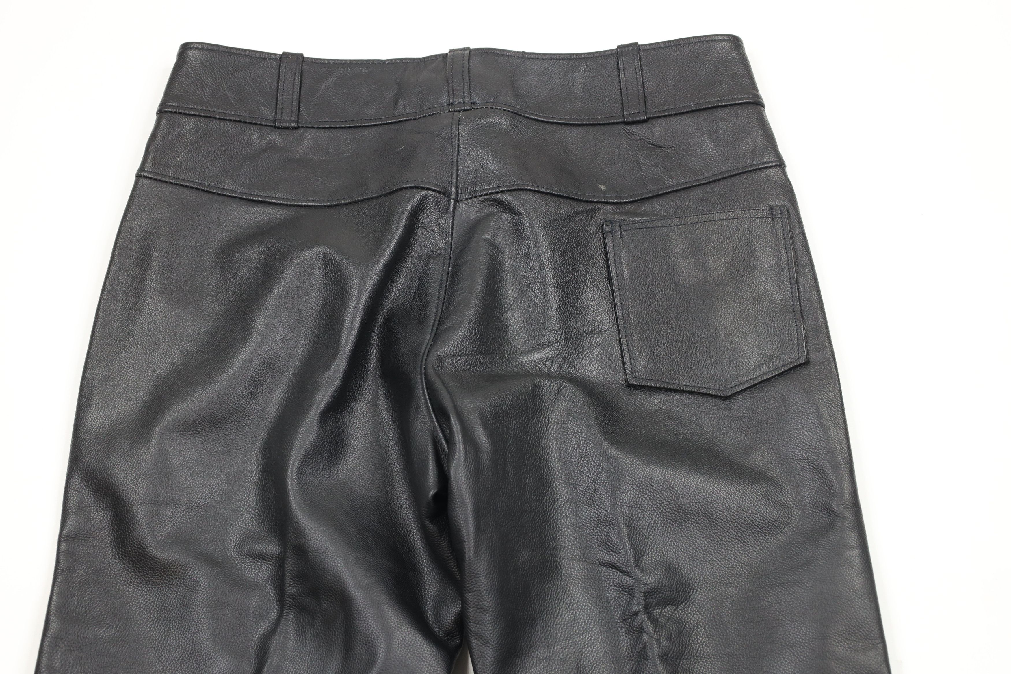 Vintage Vintage 90s Streetwear Motorcycle Riding Pants Black USA Size US 34 / EU 50 - 9 Thumbnail
