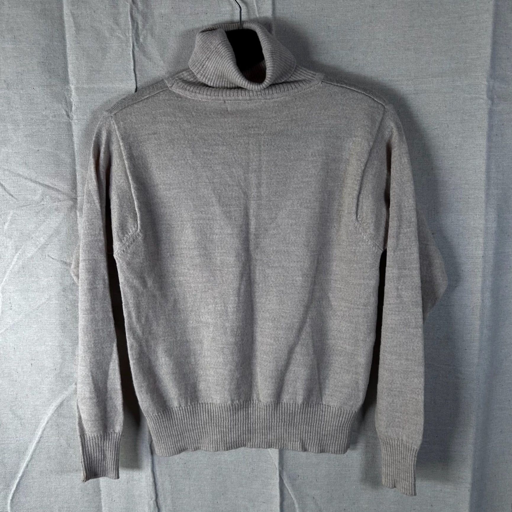 Vintage VINTAGE Starford Womens Small Beige 100% Italian Merino Wool Turtleneck Sweater RN 61844 Size S / US 4 / IT 40 - 3 Thumbnail