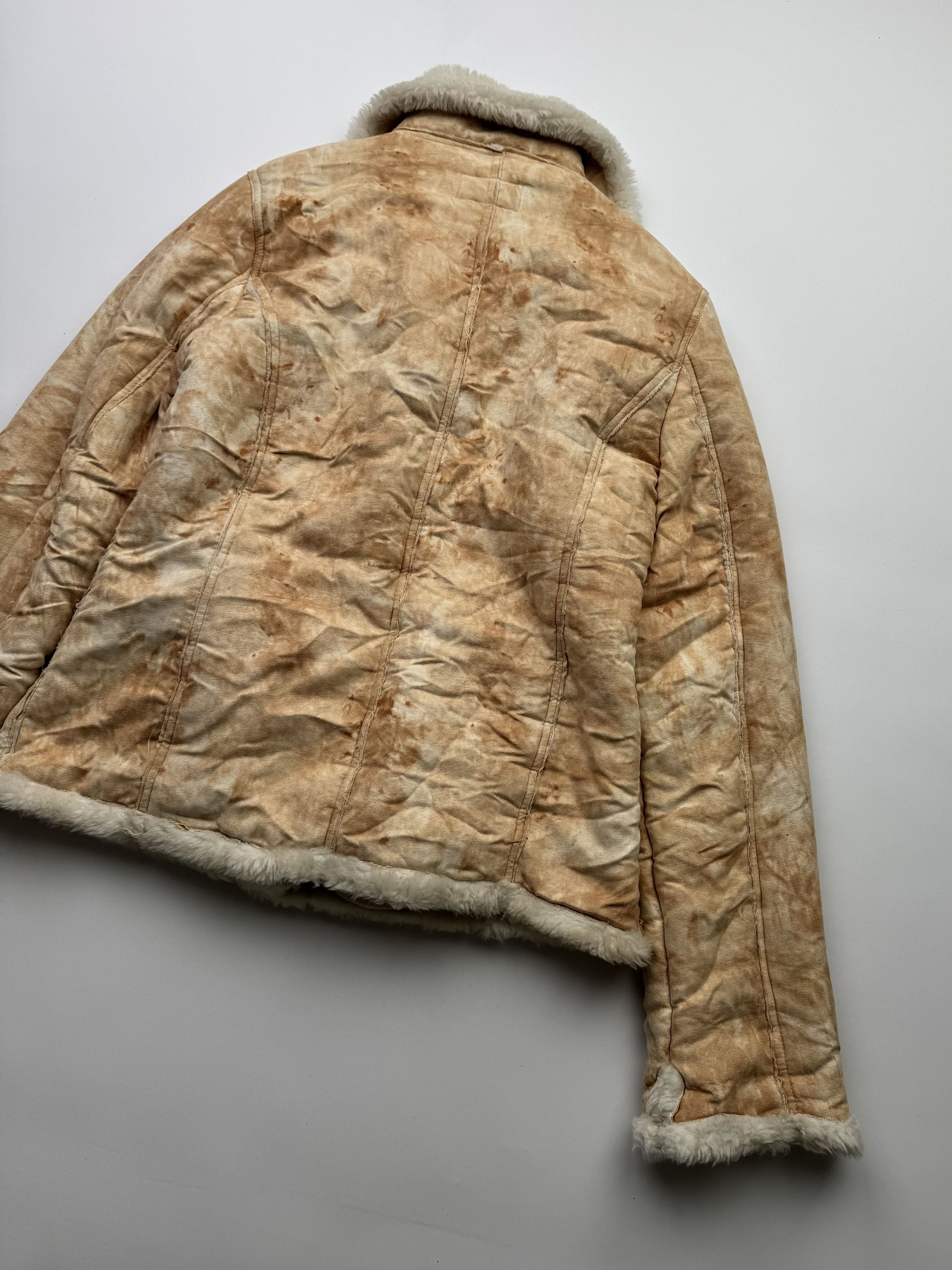 Vintage Vintage Faux Sheepskin Cropped Jacket B505(V230)E2 Size L / US 10 / IT 46 - 12 Thumbnail