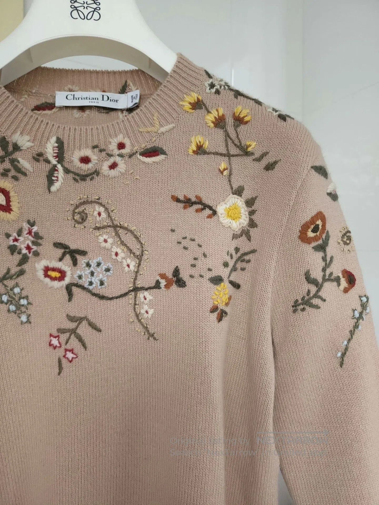 Dior Christian Dior Floral Embroidered Knit Sweater. Size US S / EU 44-46 / 1 - 7 Thumbnail