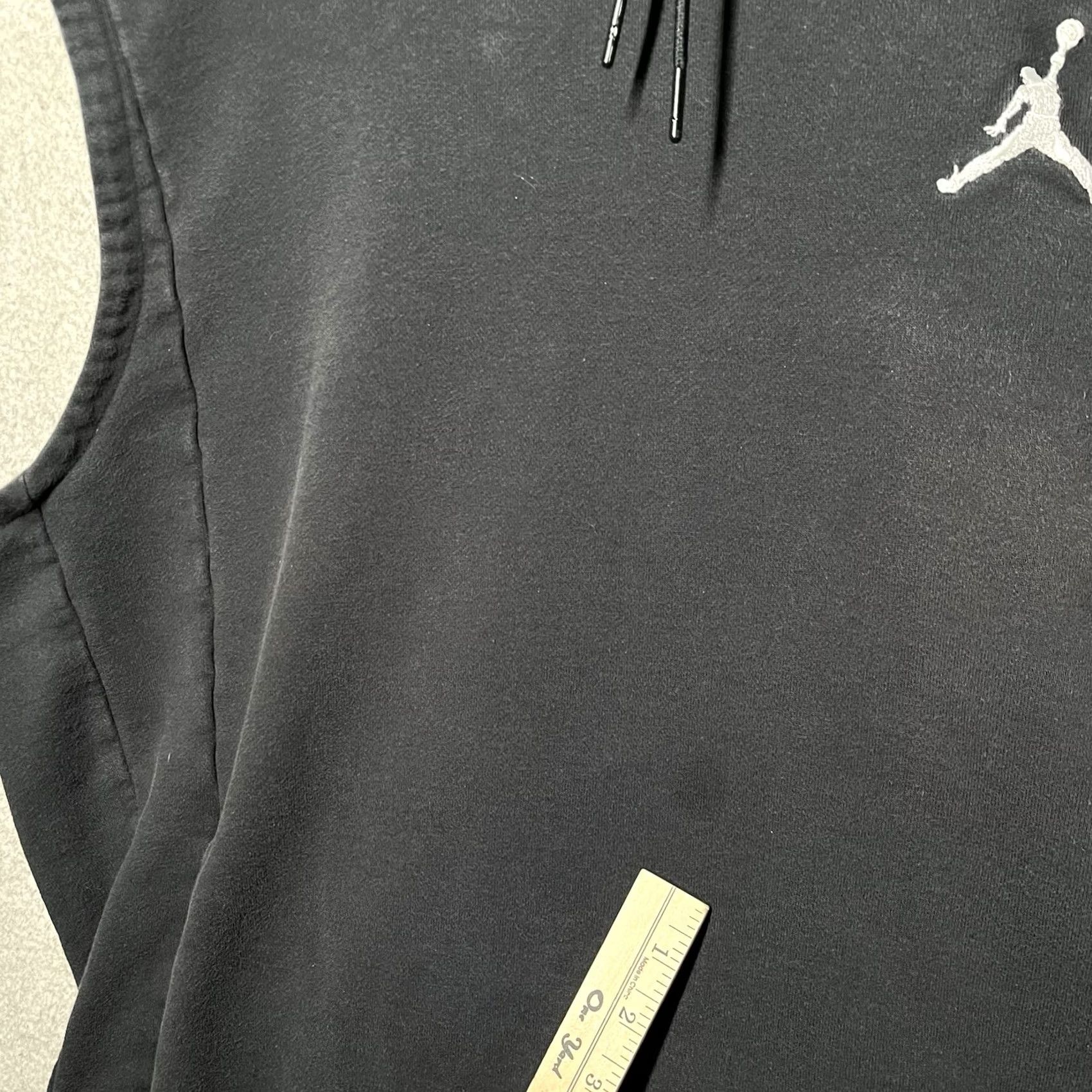 Jordan Brand Air Jordan Hoodie Men 3XL Black Sleeveless Jumpman Basketball Training Y2K VTG Hoodie Velcro? Size US XXL / EU 58 / 5 - 2 Thumbnail