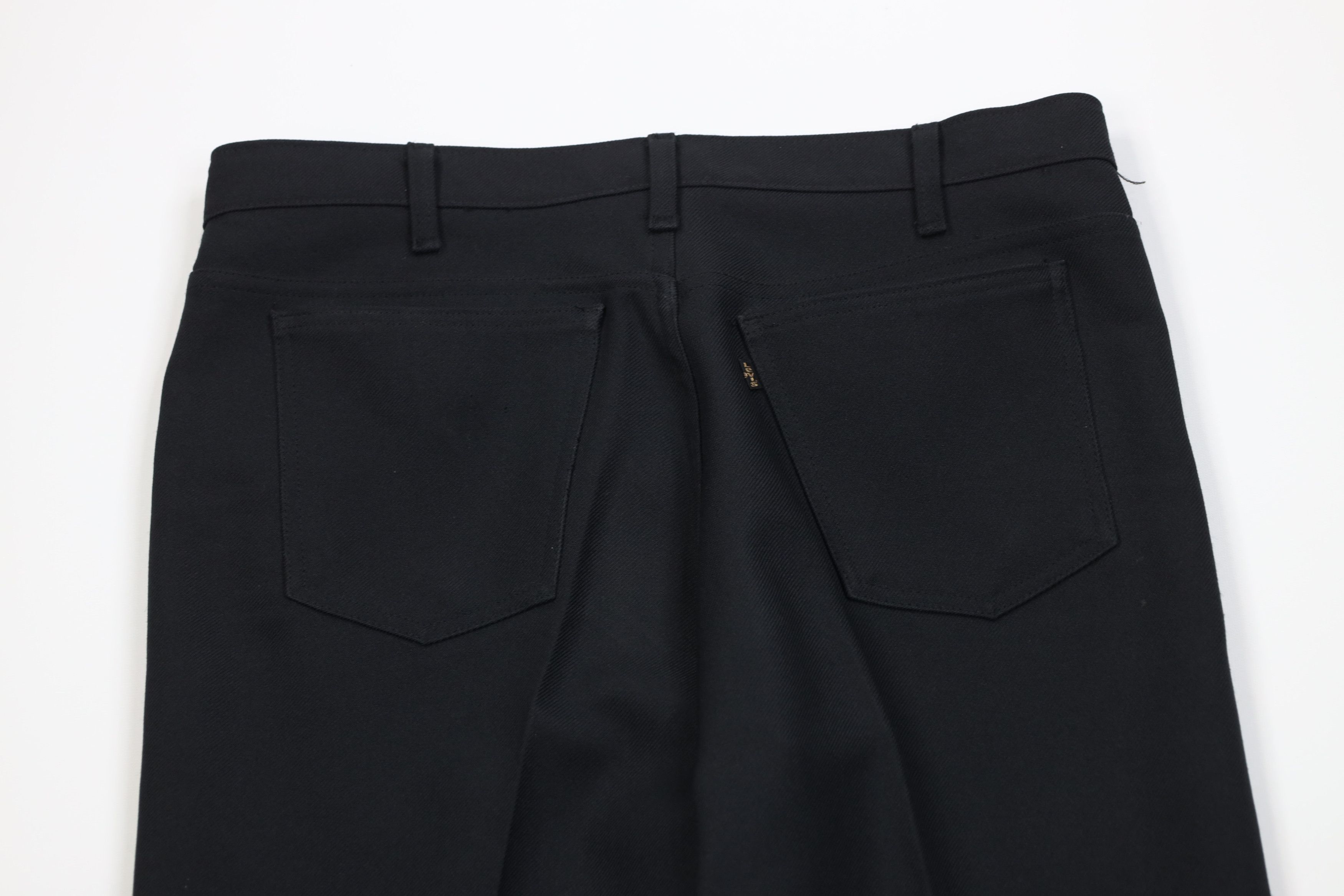 Levi's Vintage 80s Levis Flared Wide Leg Chino Pants Black USA Size US 36 / EU 52 - 10 Thumbnail