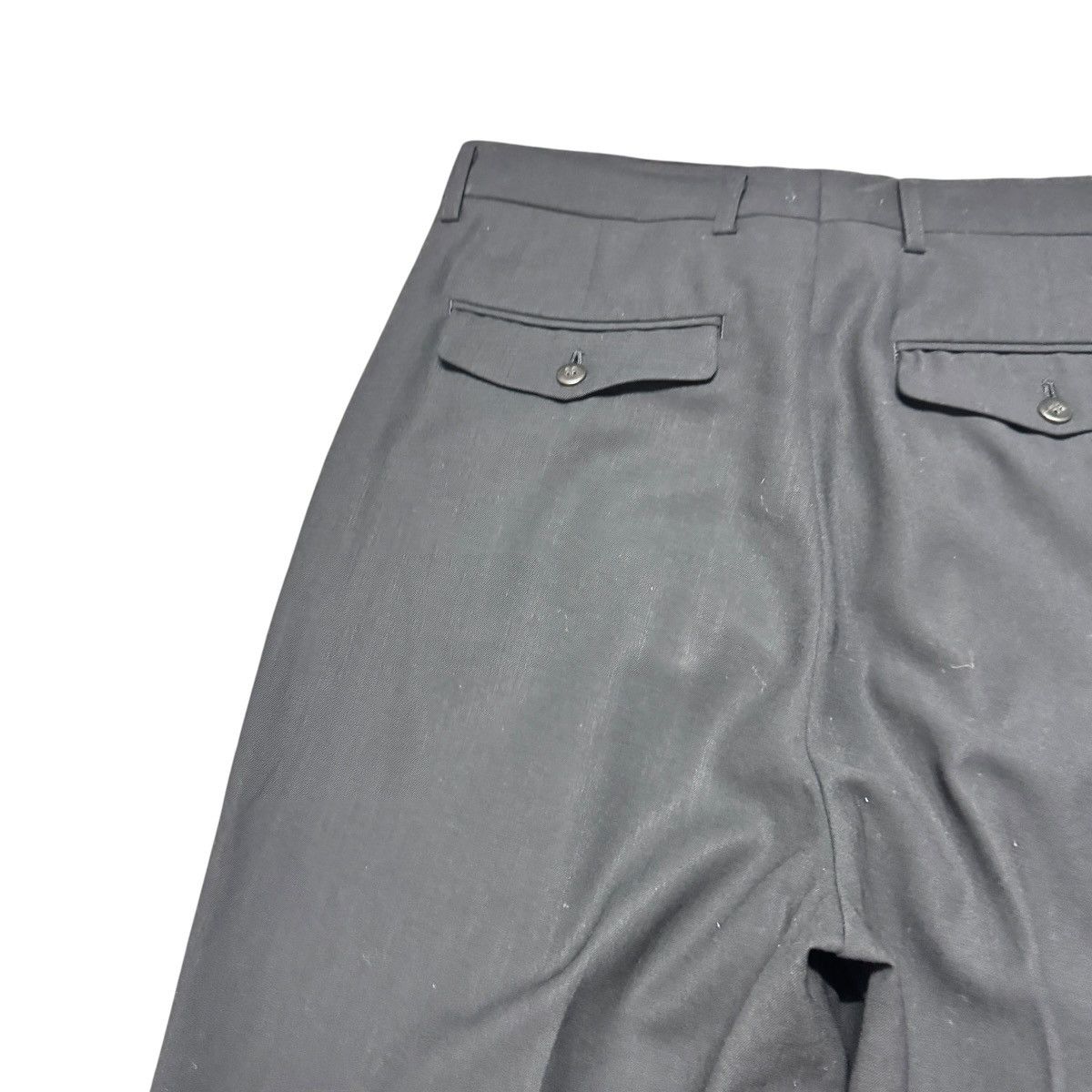 Giuliano Fujiwara Giuliano Fujiwara Wool Pleated Pants Black Size US 31 - 9 Thumbnail