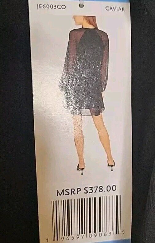Joie Joie Women's Balloon Sleeve Dress Sheer Black Small NWOT Da Size S / US 4 / IT 40 - 2 Thumbnail