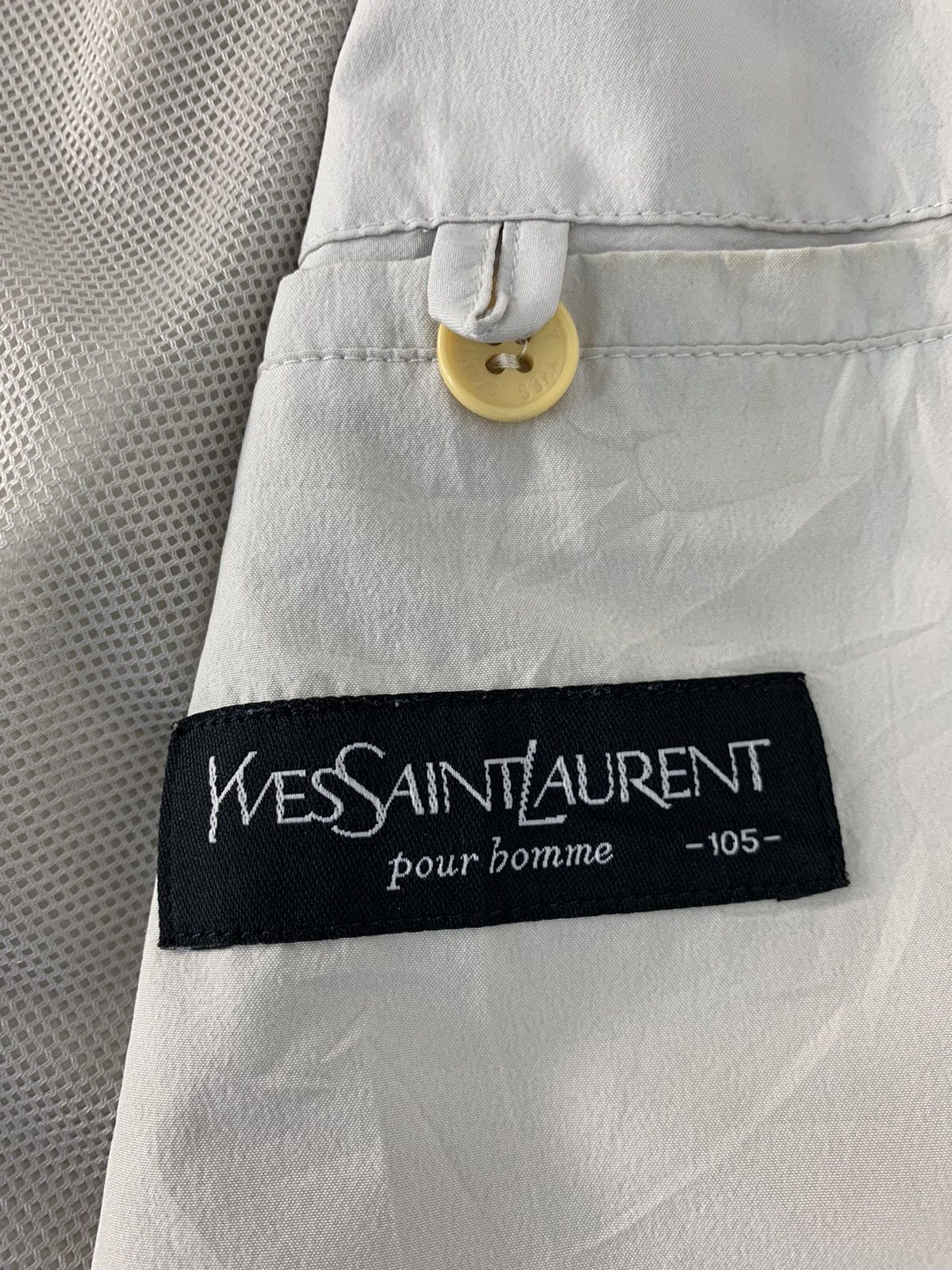 Designer Hype 90s Yves Saint Laurent Pour Homme Hooded Jacket Size US L / EU 52-54 / 3 - 8 Thumbnail