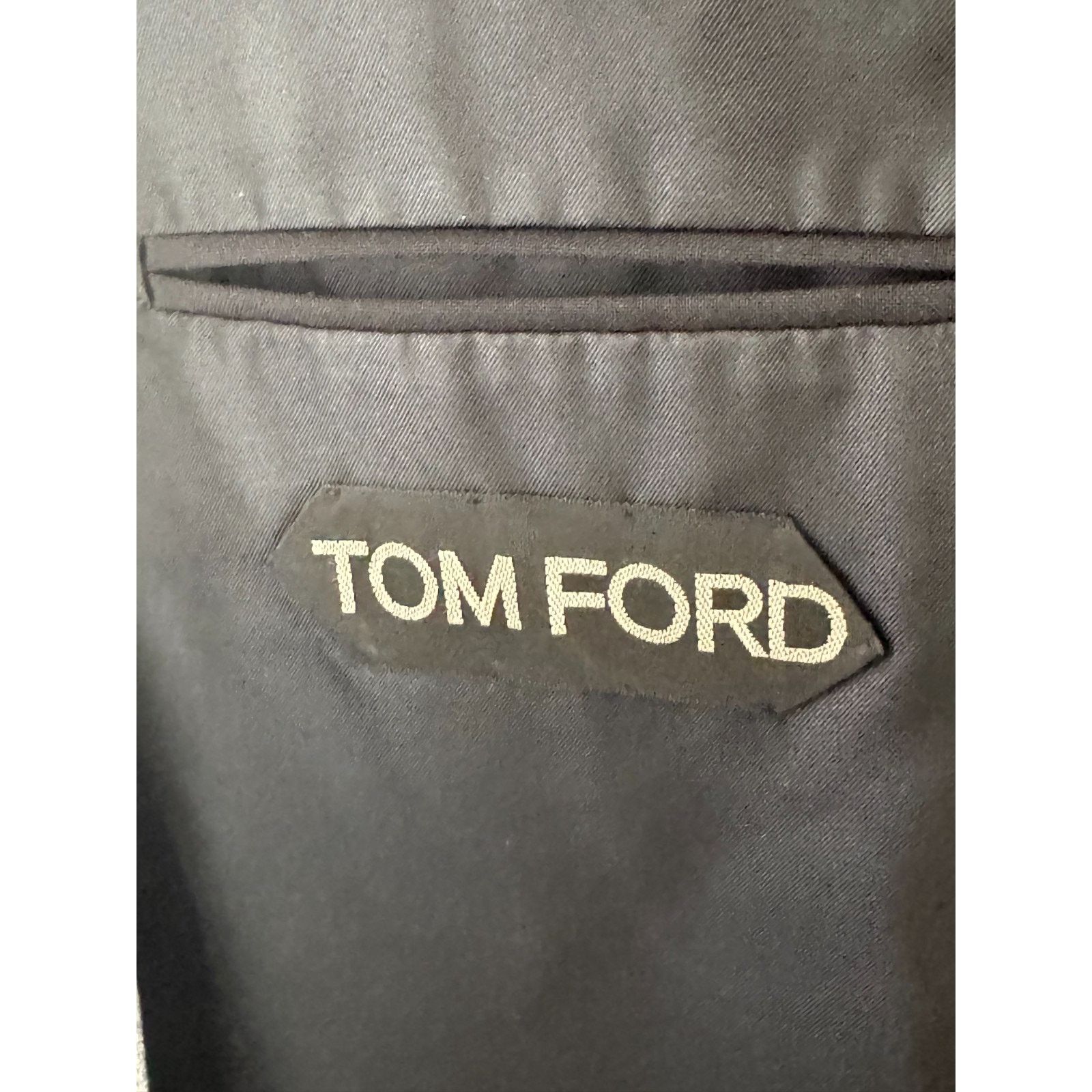 Tom Ford Tom Ford Navy Blue Wool Peak Lapel Suit Windsor 52R 42R Size 42R - 8 Thumbnail