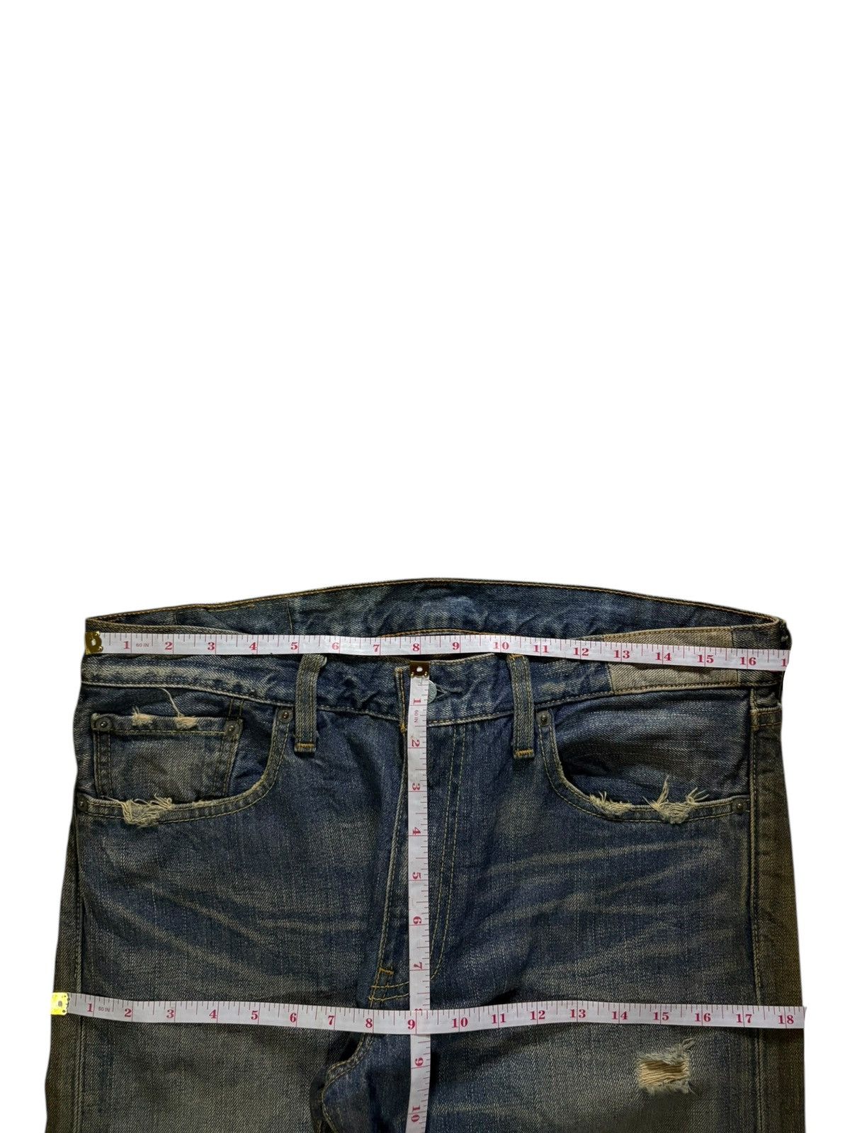 Levi's Vintage 90s Levis 505 Mud Wash Distressed Loose Jeans Size US 34 / EU 50 - 12 Thumbnail