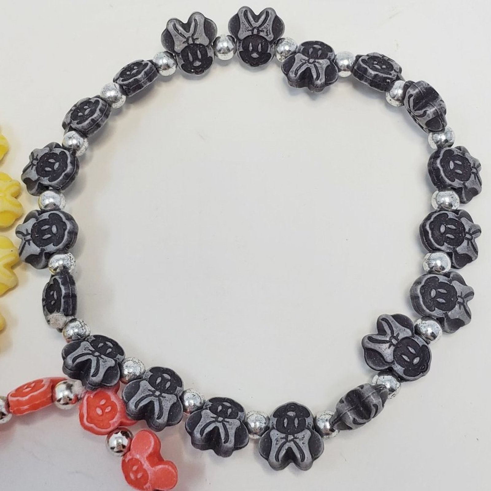 Disney Disney Mickey and Minnie Mouse Beaded Bracelet Set Size ONE SIZE - 4 Thumbnail