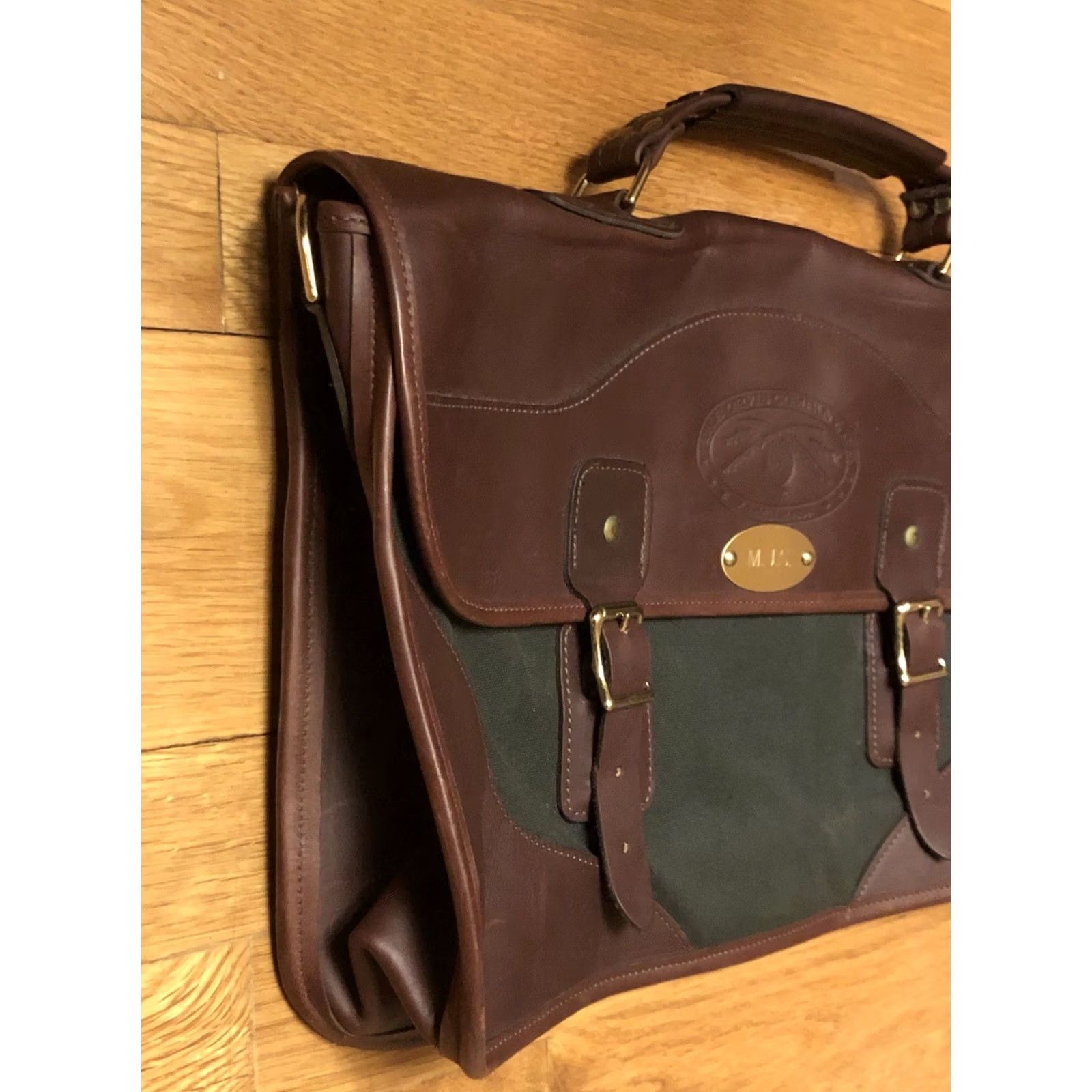Orvis VINTAGE Orvis Messenger Bag Battenkill Canvas / Leather Briefcase Bag - NICE! Size ONE SIZE - 6 Thumbnail