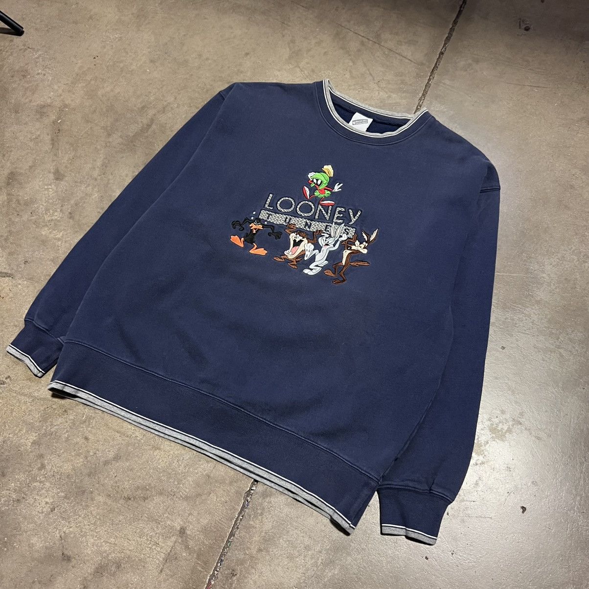 Warner Bros Vintage Looney Tunes Warner Bro Crewneck Sweatshirt Faded Size US L / EU 52-54 / 3 - 2 Thumbnail