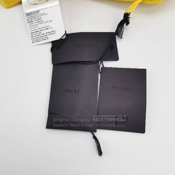 Prada Prada Yellow Cotton Triangle Logo Shorts . Size 39" - 4 Thumbnail