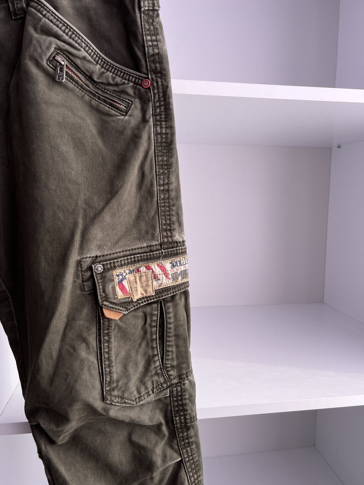 Designer × Vintage Vintage Timezone Archival Y2k Cargo pants Size US 36 / EU 52 - 9 Thumbnail