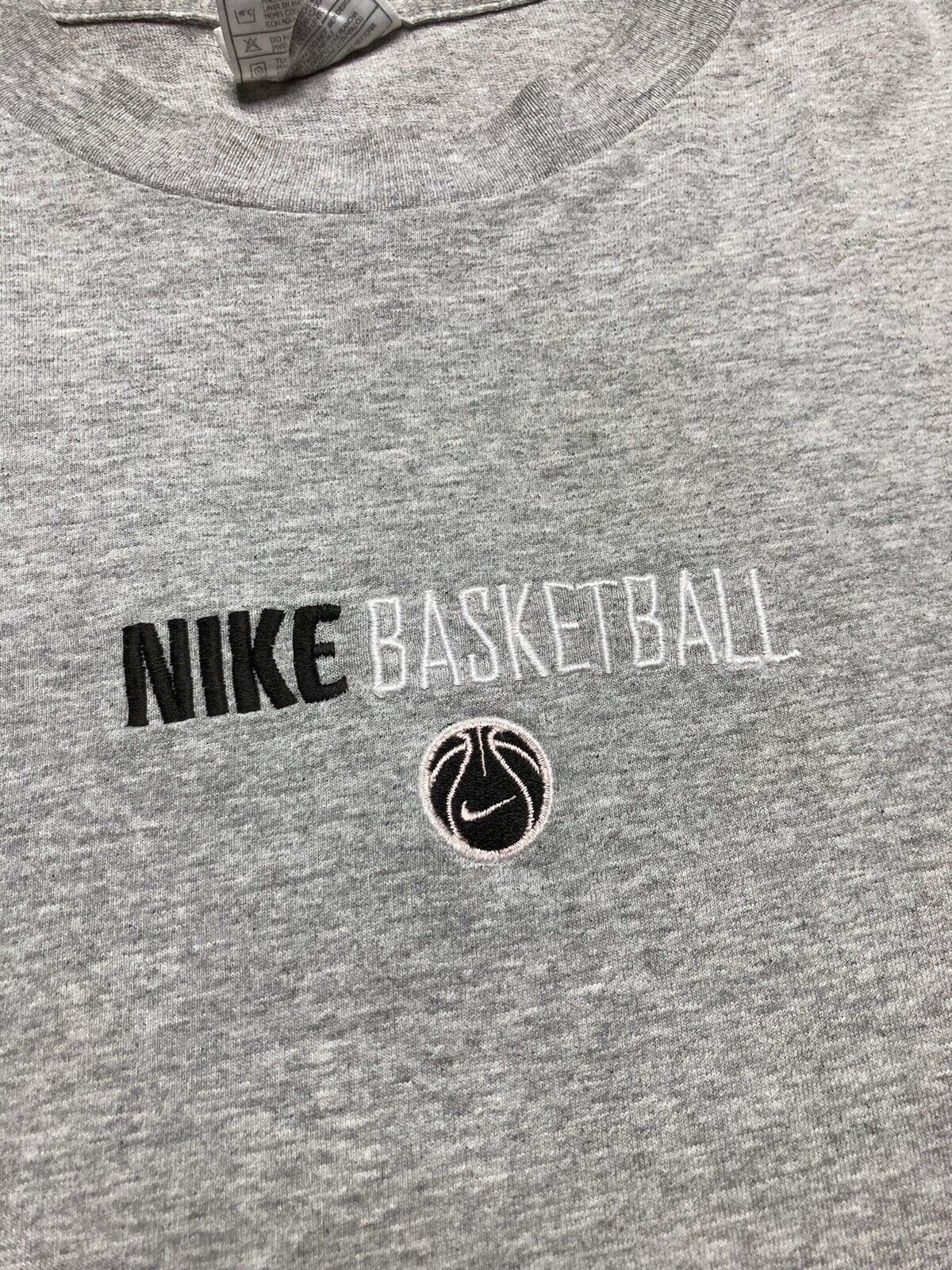 Nike × Vintage VTG 90s Nike t shirt basketball embroidered swoosh check XL Size US XL / EU 56 / 4 - 2 Thumbnail