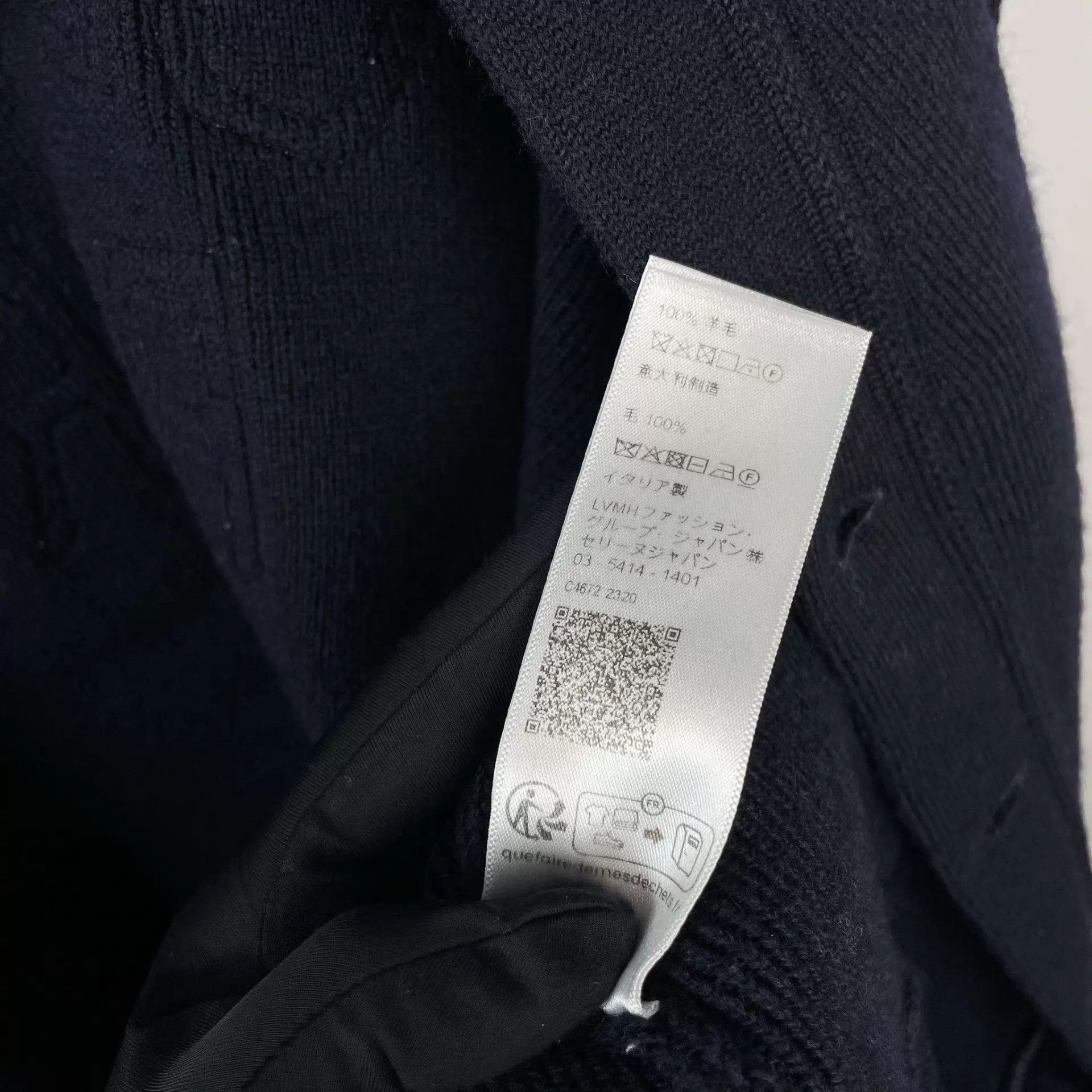 Celine 98 New Celine embroidered logo wool knit cardigan M Size M / US 6-8 / IT 42-44 - 5 Thumbnail