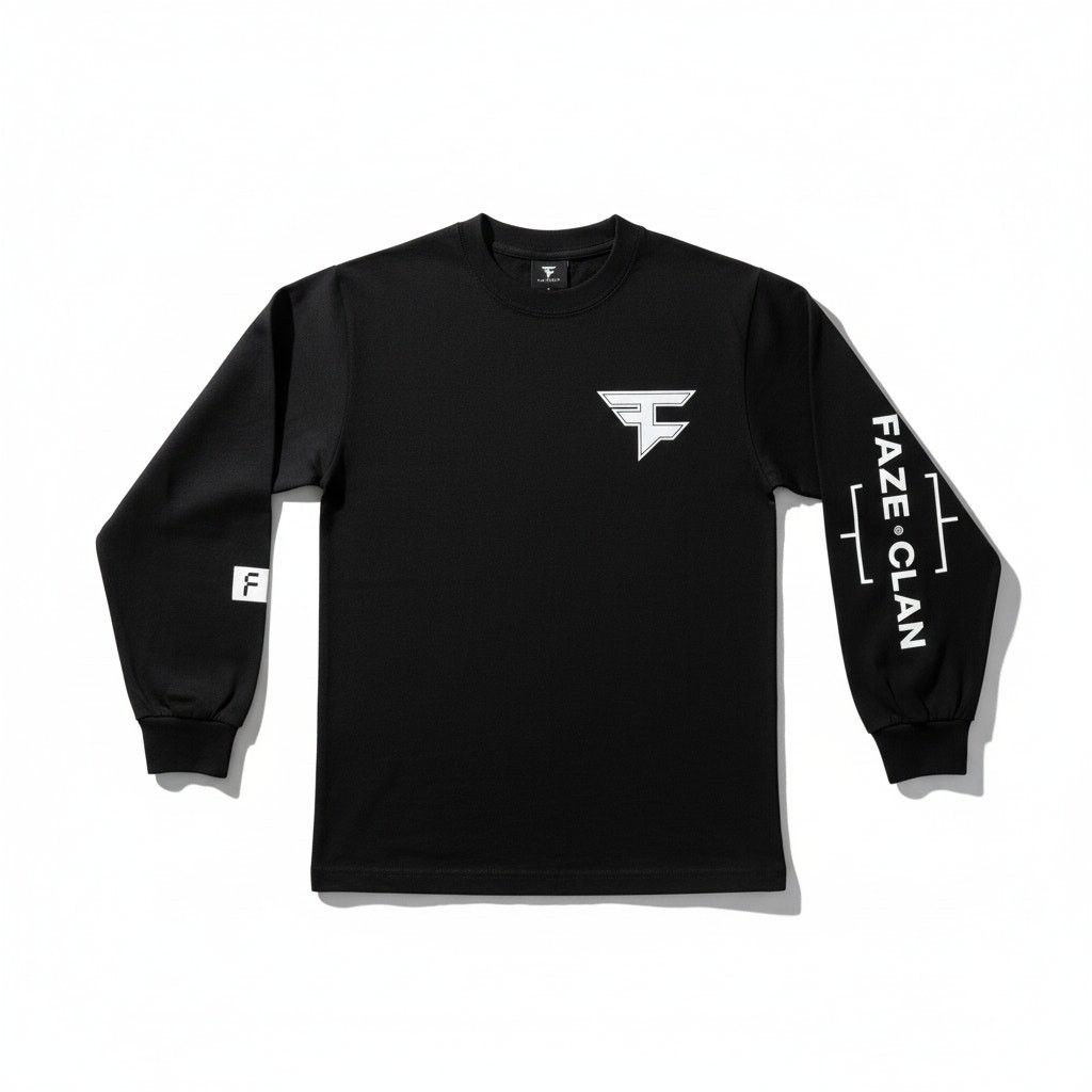 FaZe FaZe Clan Long Sleeve Black T-Shirt [Size Small] Size US S / EU 44-46 / 1 - 1 Thumbnail