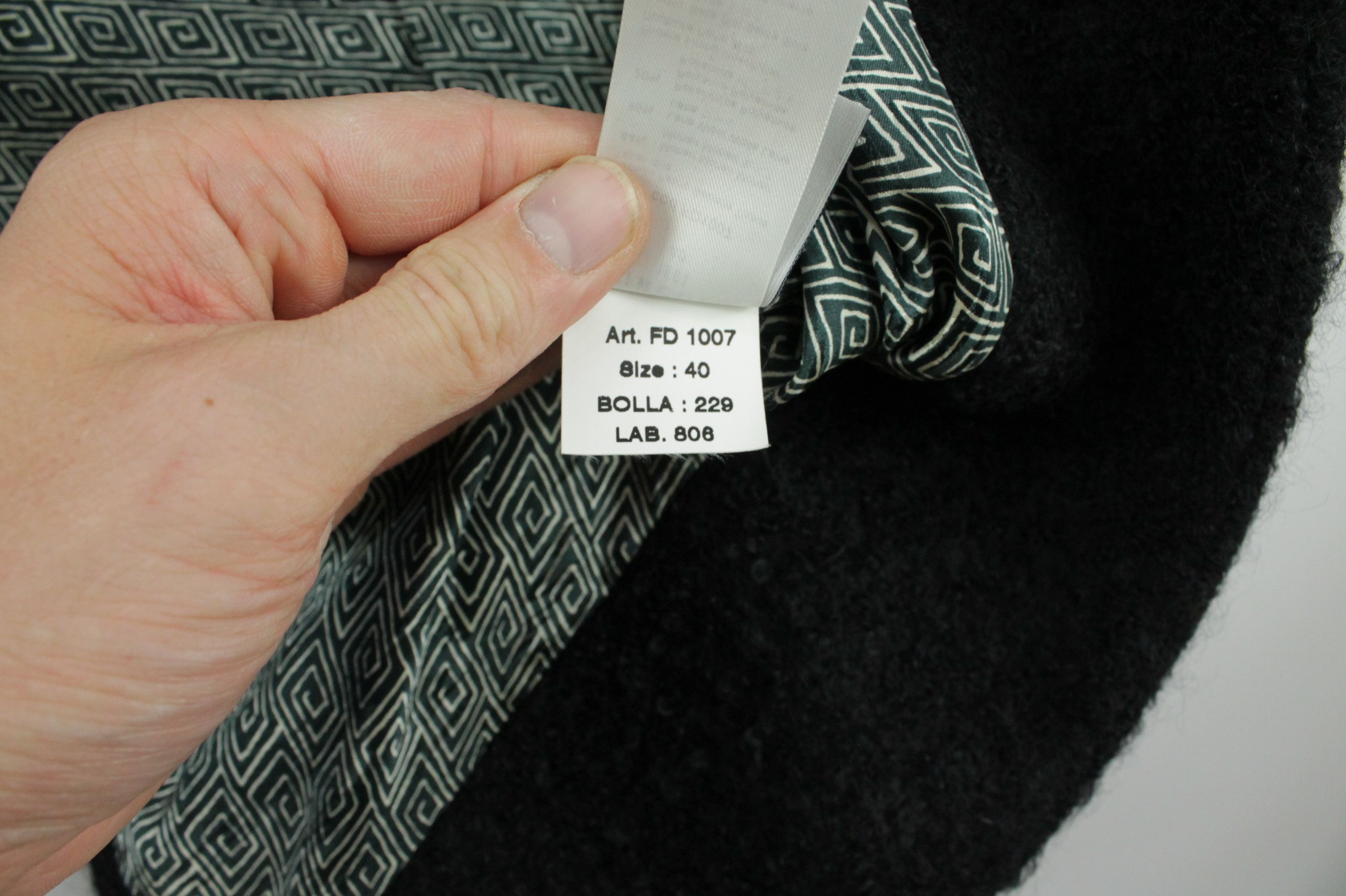 Circolo 1901 Circolo 1901 Mohair Wool Blend Black Women's Coat Size S / US 4 / IT 40 - 13 Thumbnail