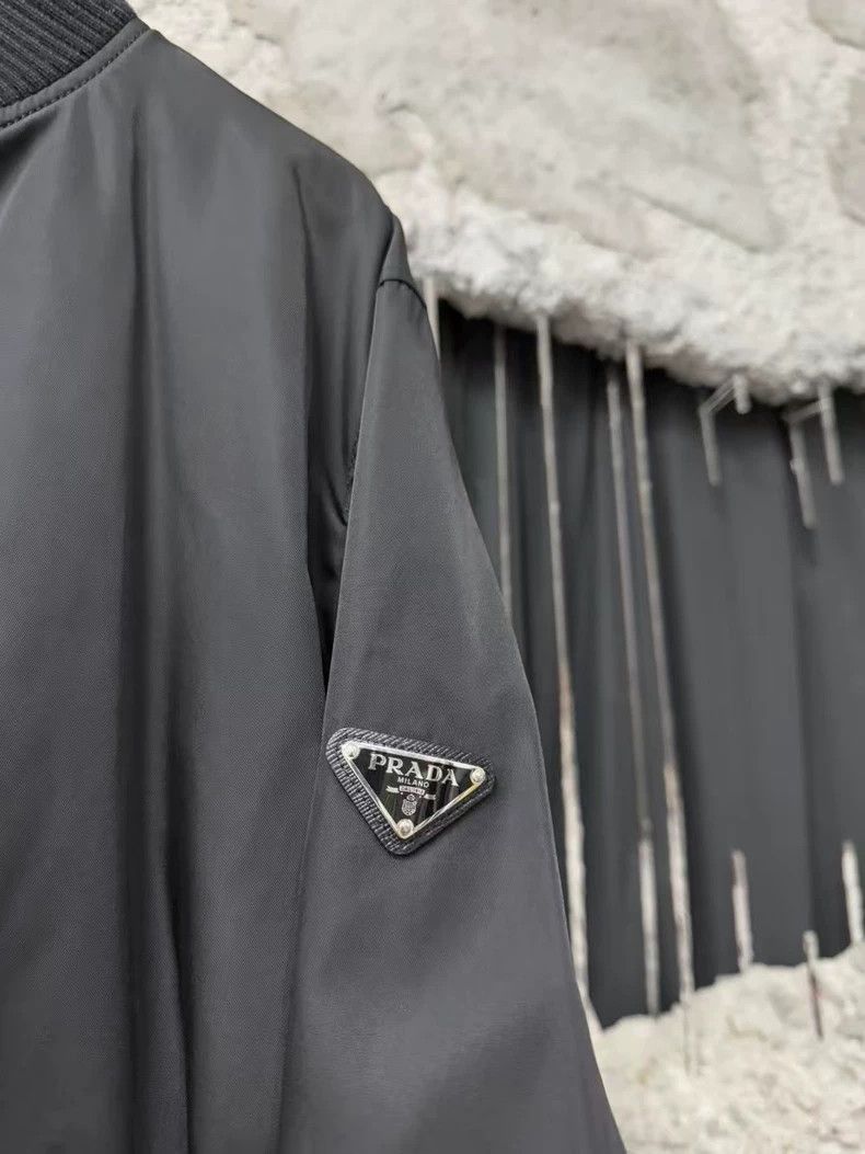 Prada Prada Black Nylon Bomber Jacket -2505 Size US XL / EU 56 / 4 - 5 Thumbnail