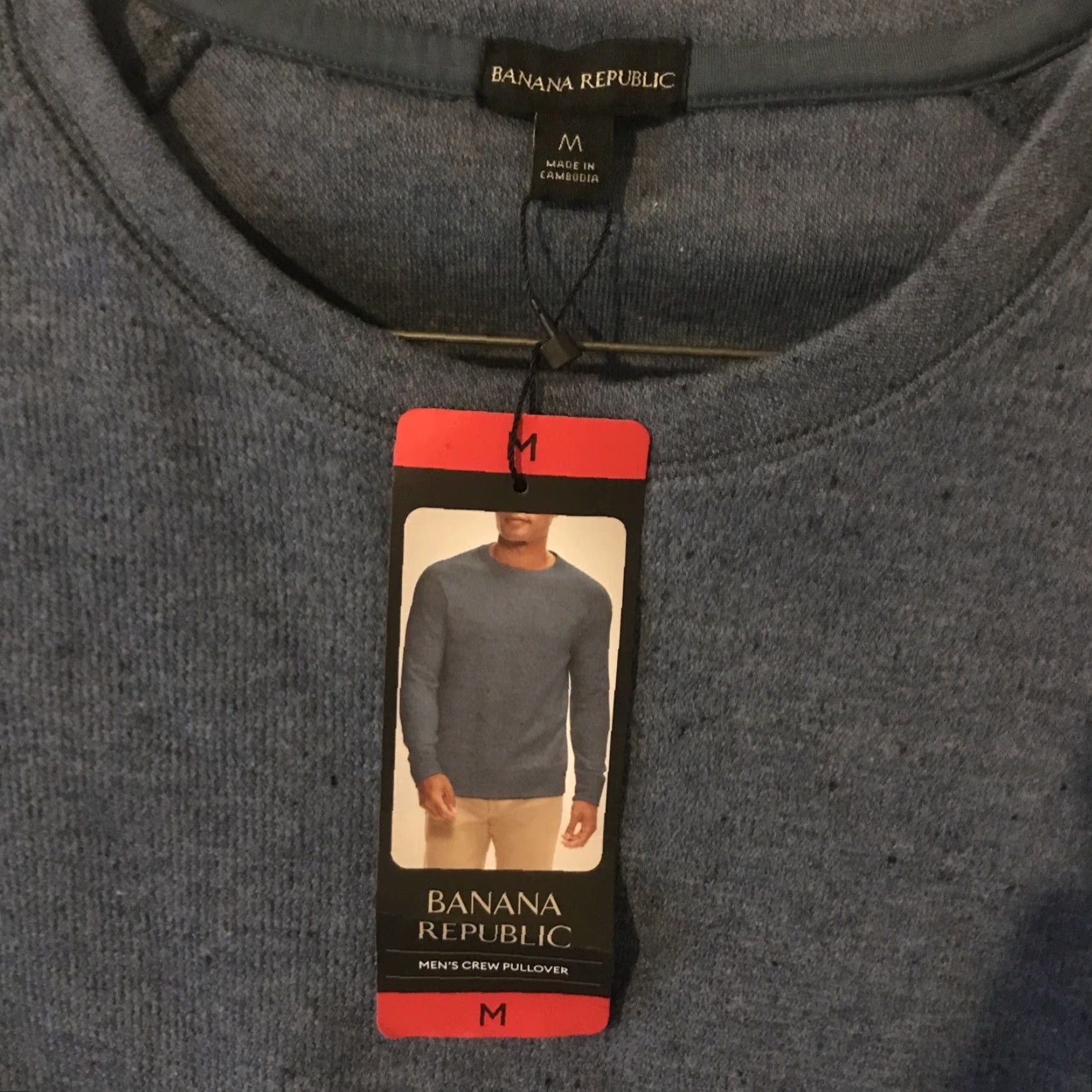 Banana Republic Banana Republic Men’s Mid-weight Waffle Knit Crew Pullovers BLUE, M NWT Sweater Pullover Knit-Style Waffle Blue Men’s M NWT Size US M / EU 48-50 / 2 - 2 Thumbnail