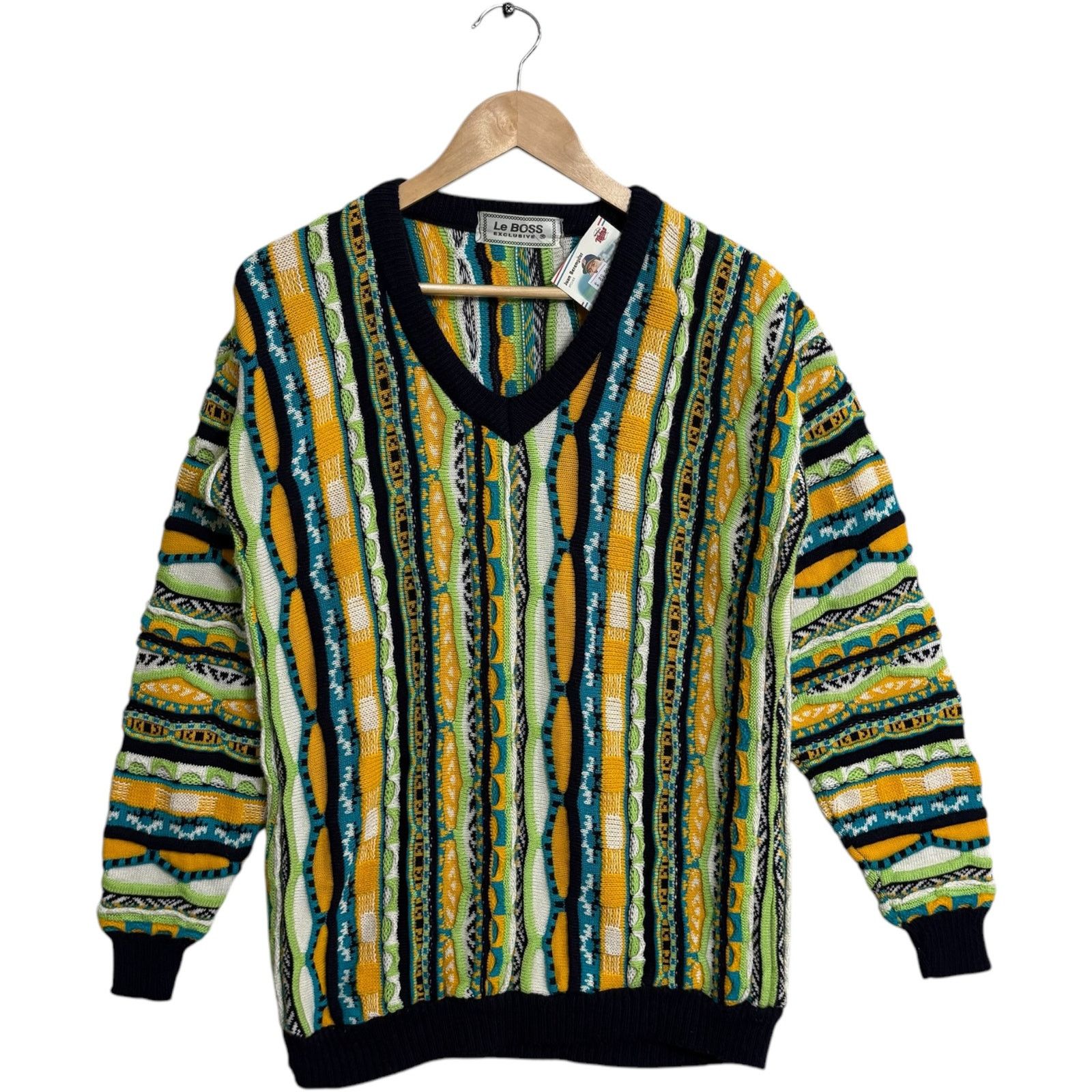 Vintage Vintage Le BOSS 3D Knit Textured Sweater L Size US L / EU 52-54 / 3 - 1 Thumbnail