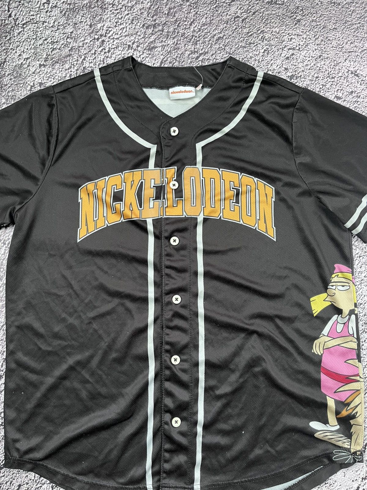 Nickelodeon Vintage Nickelodeon Hey Arnold Baseball Jersey Authentic Tee Size US M / EU 48-50 / 2 - 8 Thumbnail