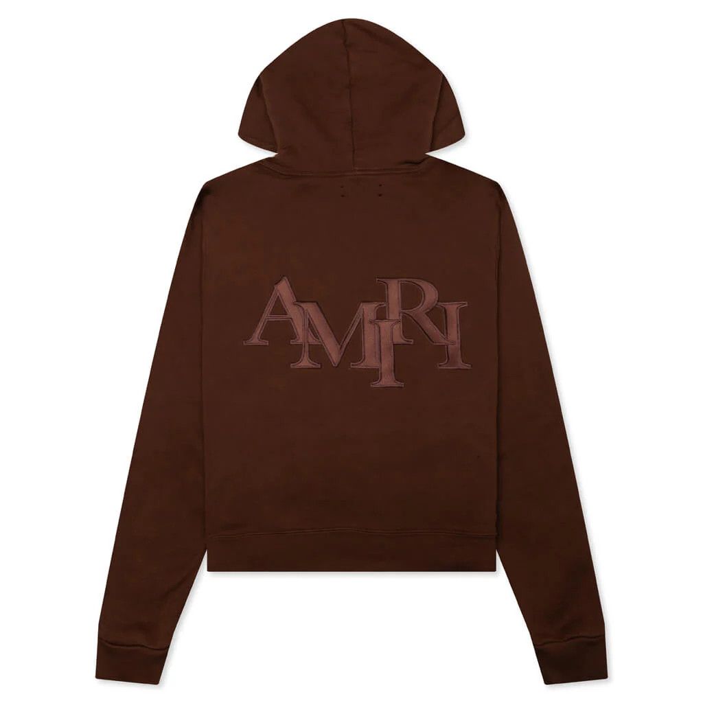 Amiri o1w1db10125 Staggered Hoodie in Brown Size US M / EU 48-50 / 2 - 2 Thumbnail