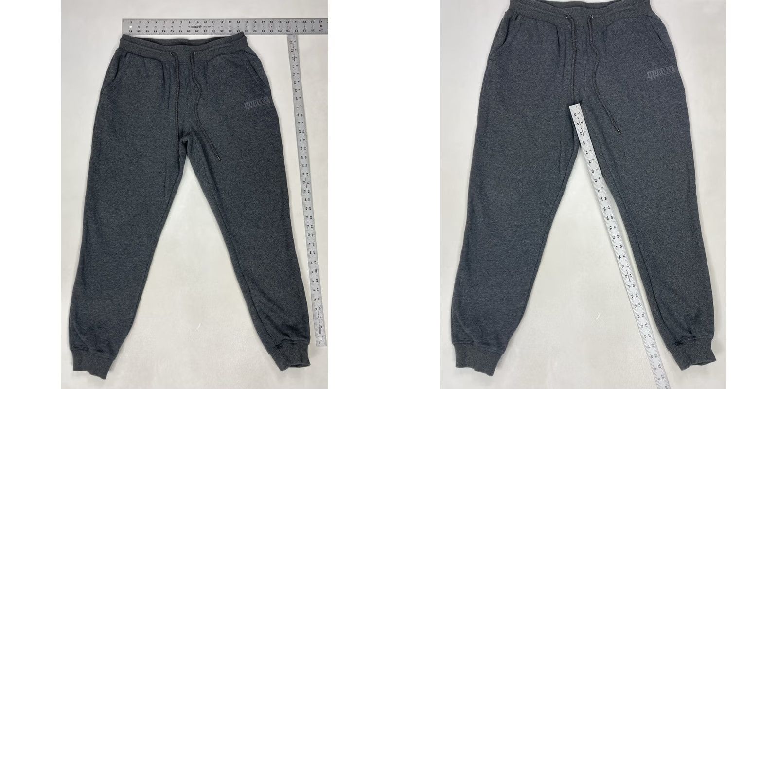 Hurley Hurley Fleece Jogger Sweatpants Men Medium Gray Sweatpants Fleece Pockets Elastic Waist Regular Inseam 28 in Sports Athleisure Logo Size US 31 - 8 Thumbnail